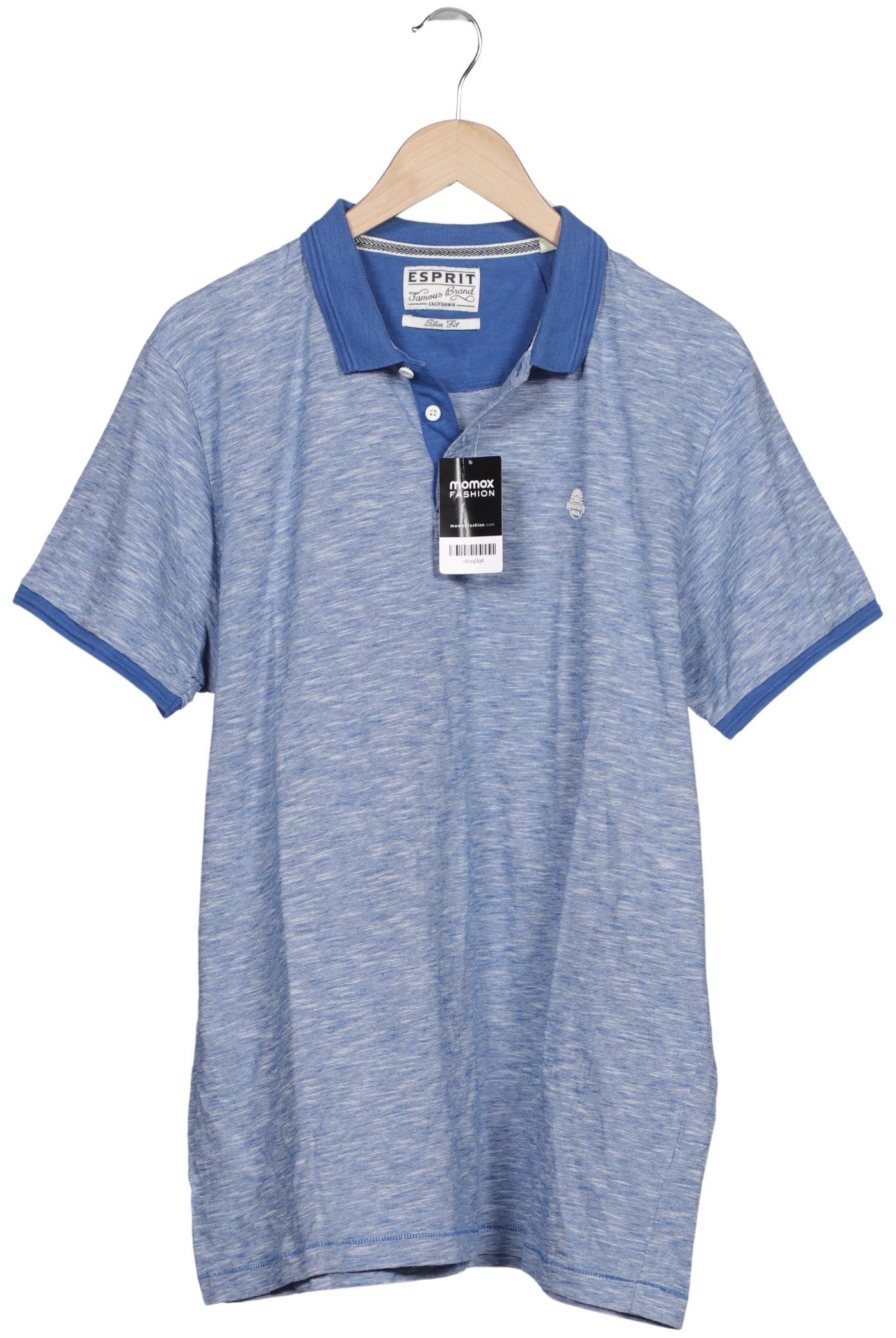 

Esprit Herren Poloshirt, blau, Gr. 56