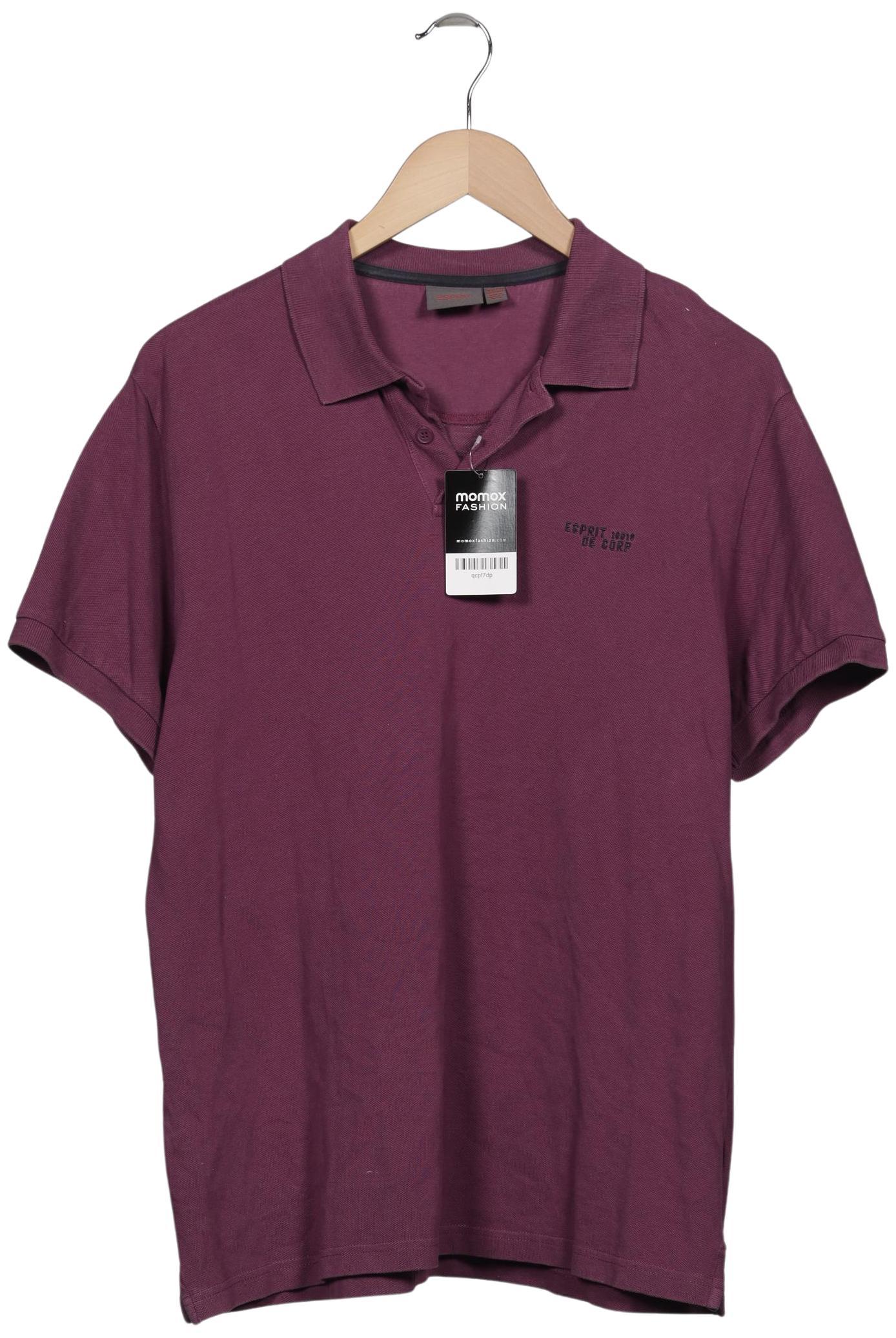 

Esprit Herren Poloshirt, flieder, Gr. 52