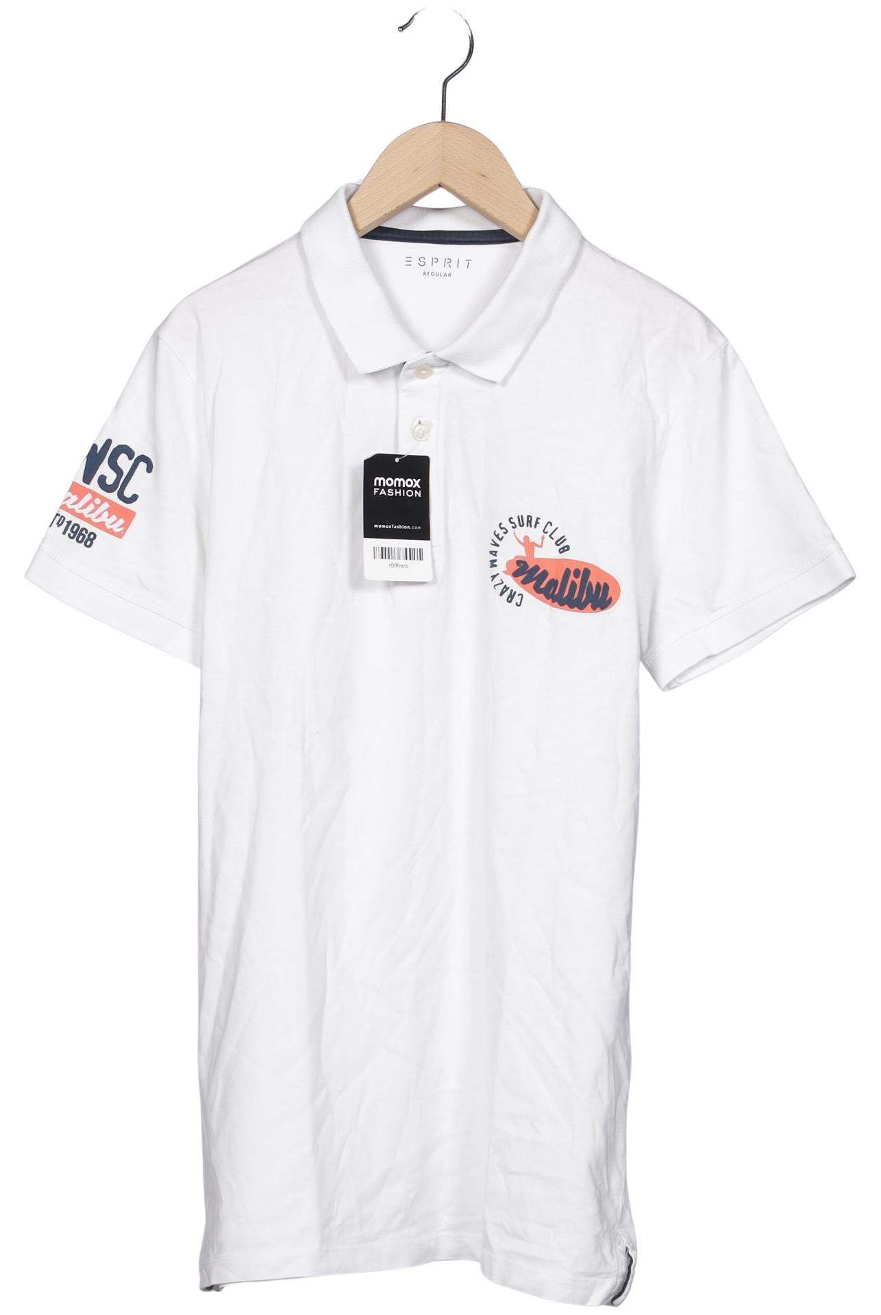 

Esprit Herren Poloshirt, weiß, Gr. 48
