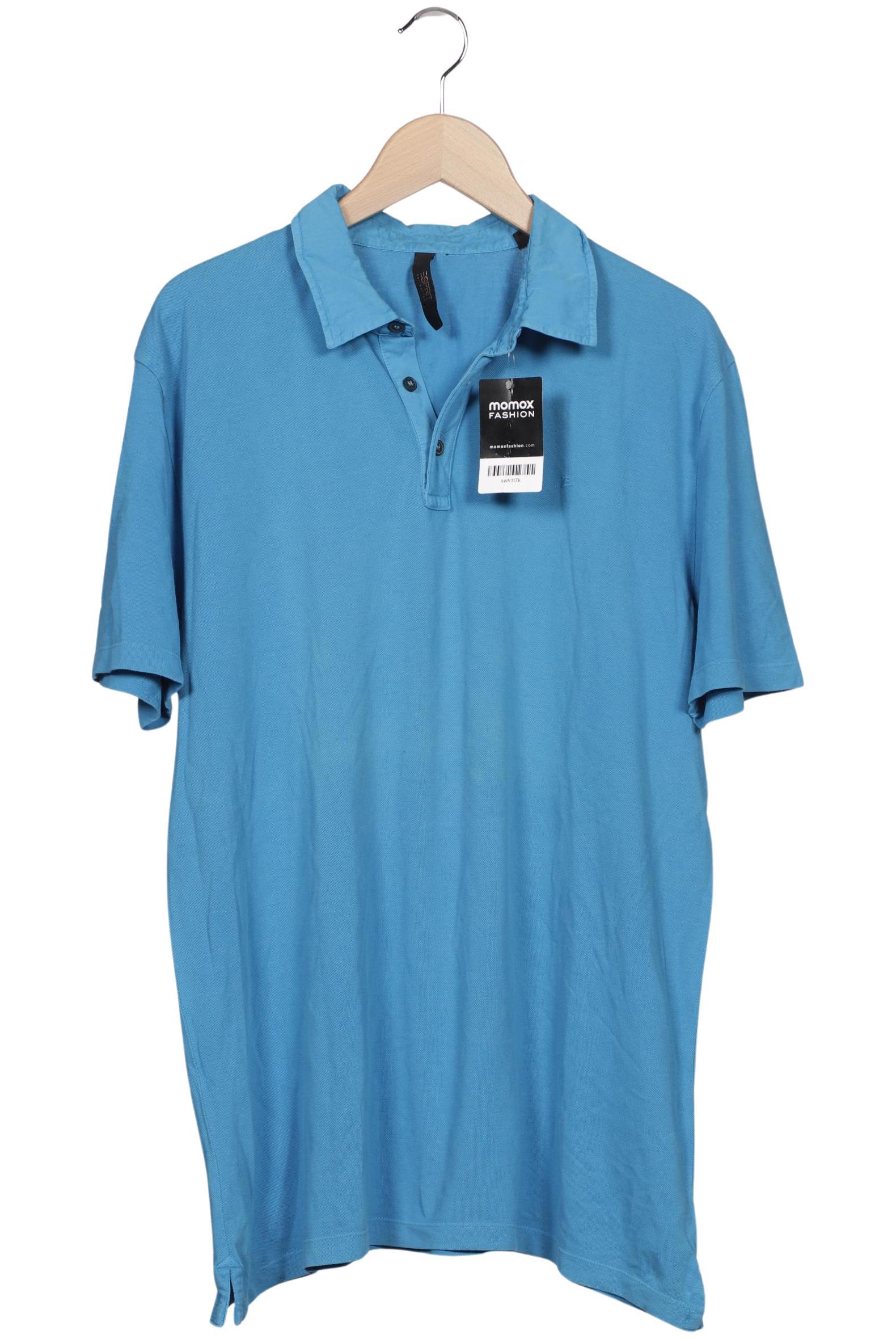 

Esprit Herren Poloshirt, blau, Gr. 54