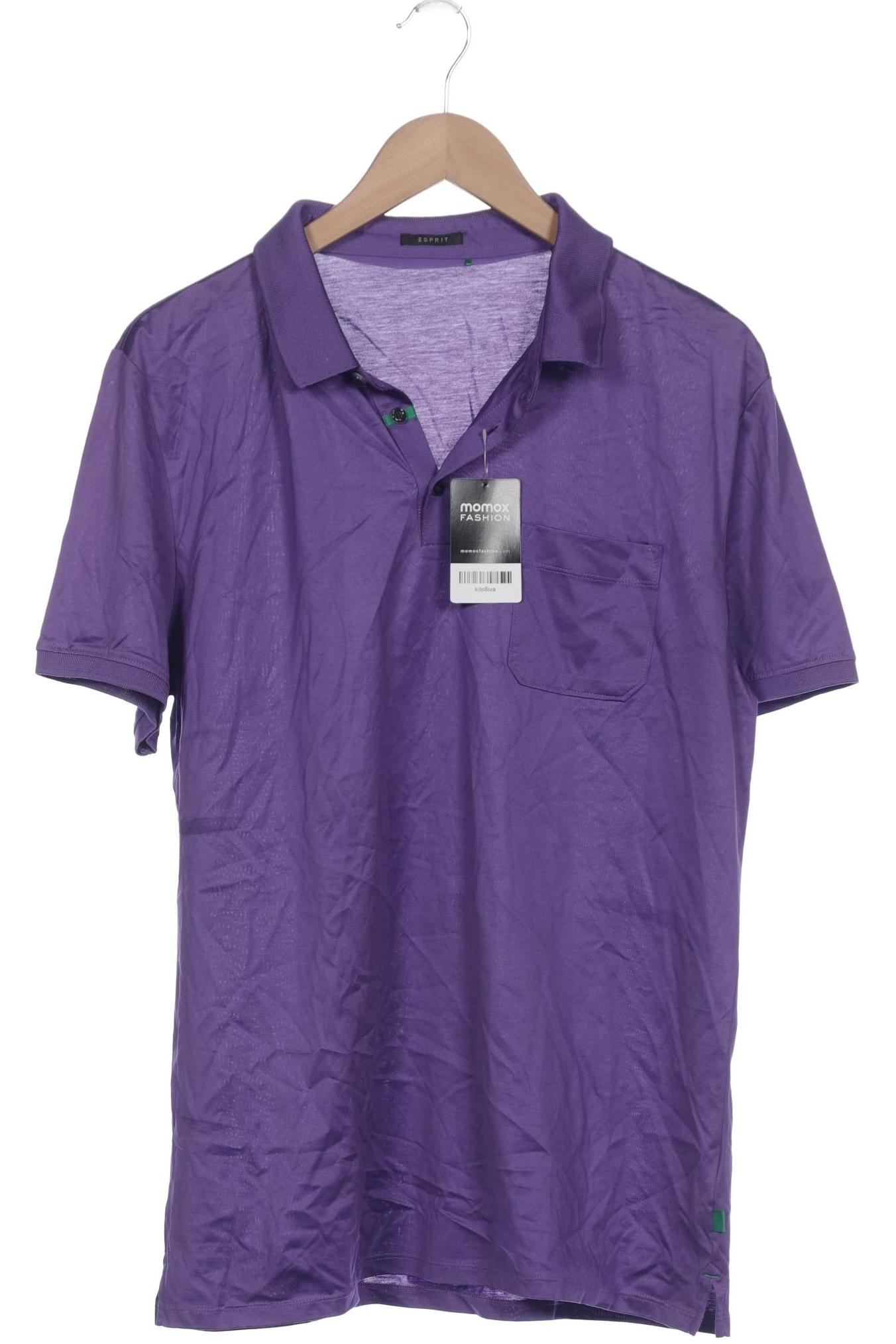 

Esprit Herren Poloshirt, flieder, Gr. 54