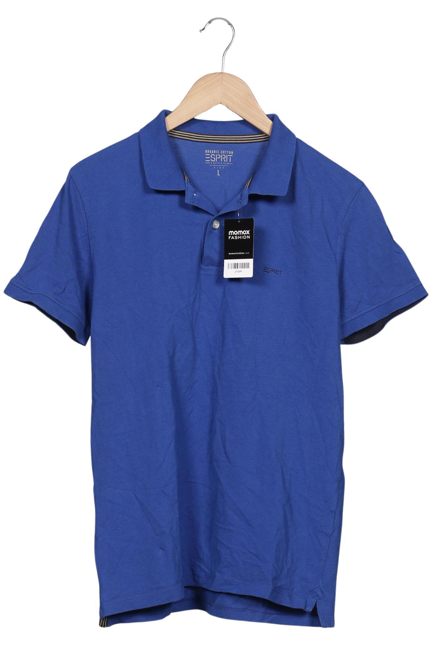 

Esprit Herren Poloshirt, blau, Gr. 52