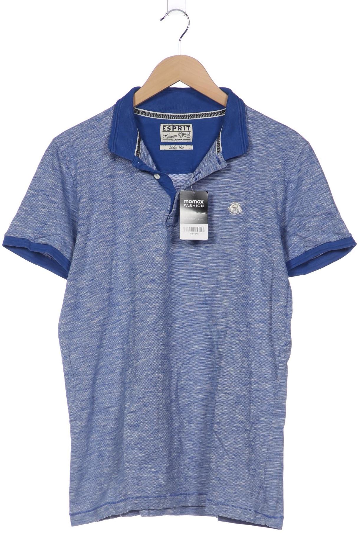 

Esprit Herren Poloshirt, blau, Gr. 52