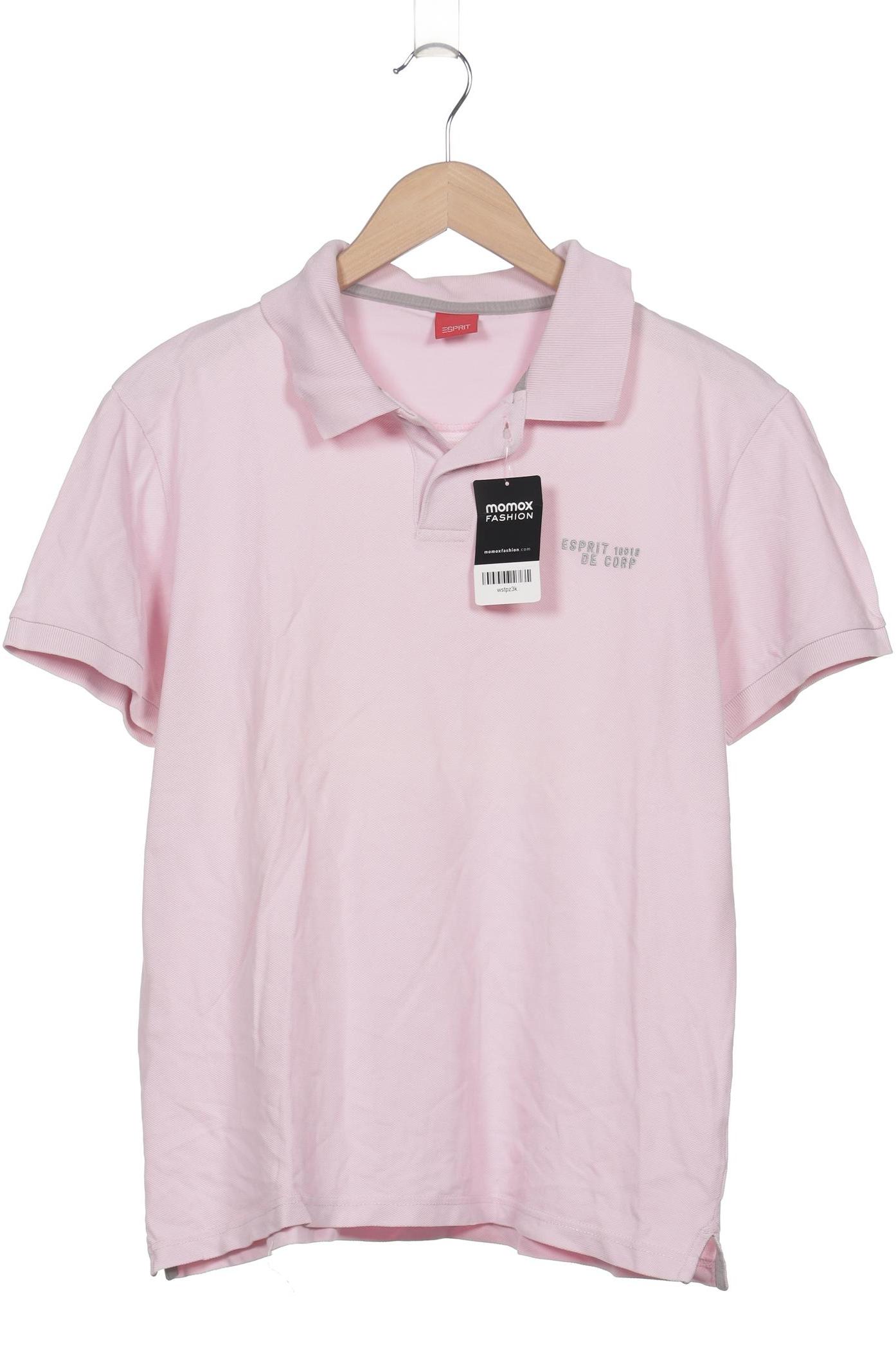 

Esprit Herren Poloshirt, pink, Gr. 48