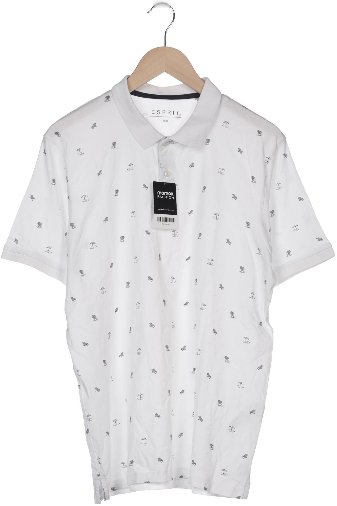 

Esprit Herren Poloshirt, weiß, Gr. 52
