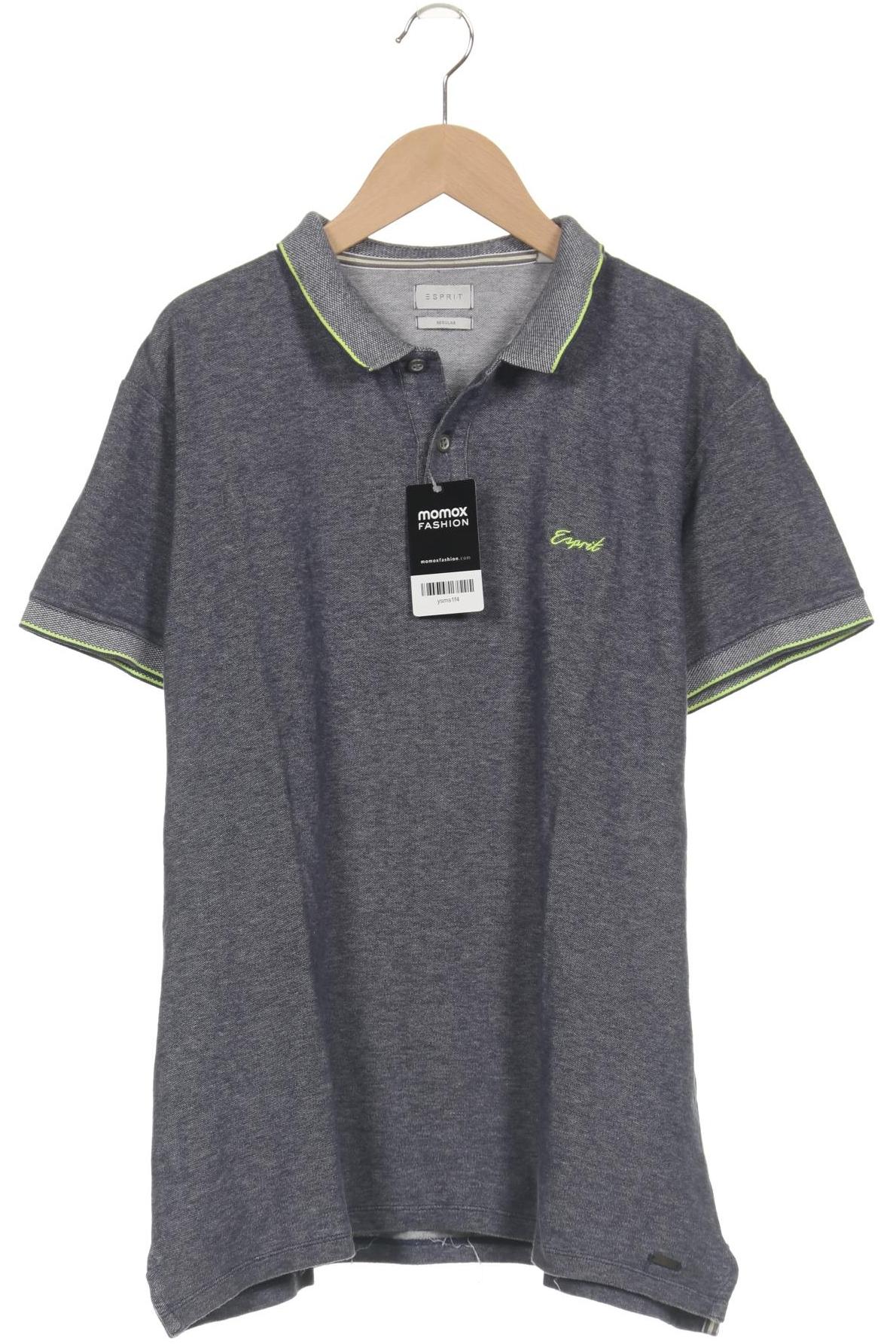 

Esprit Herren Poloshirt, blau, Gr. 48