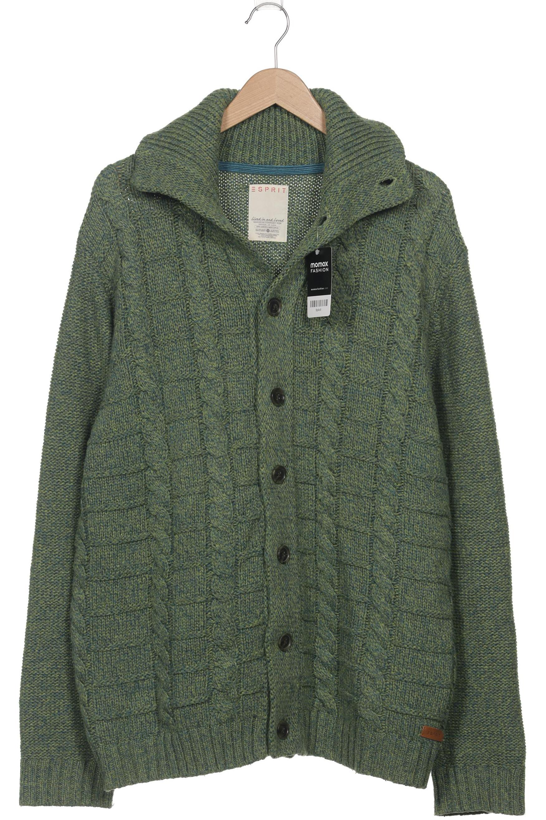 

Esprit Herren Strickjacke, grün, Gr. 56