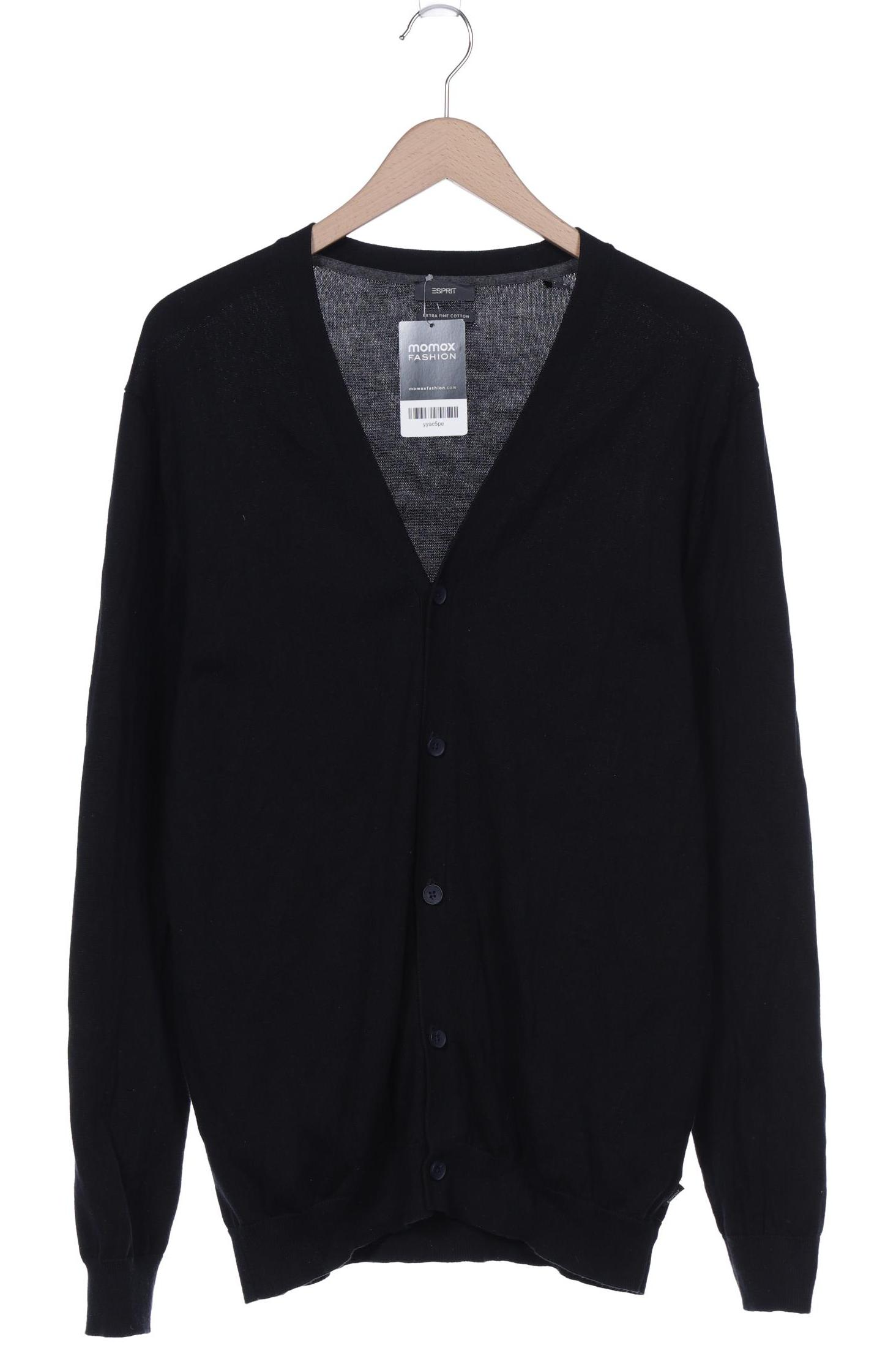 

Esprit Herren Strickjacke, schwarz, Gr. 52