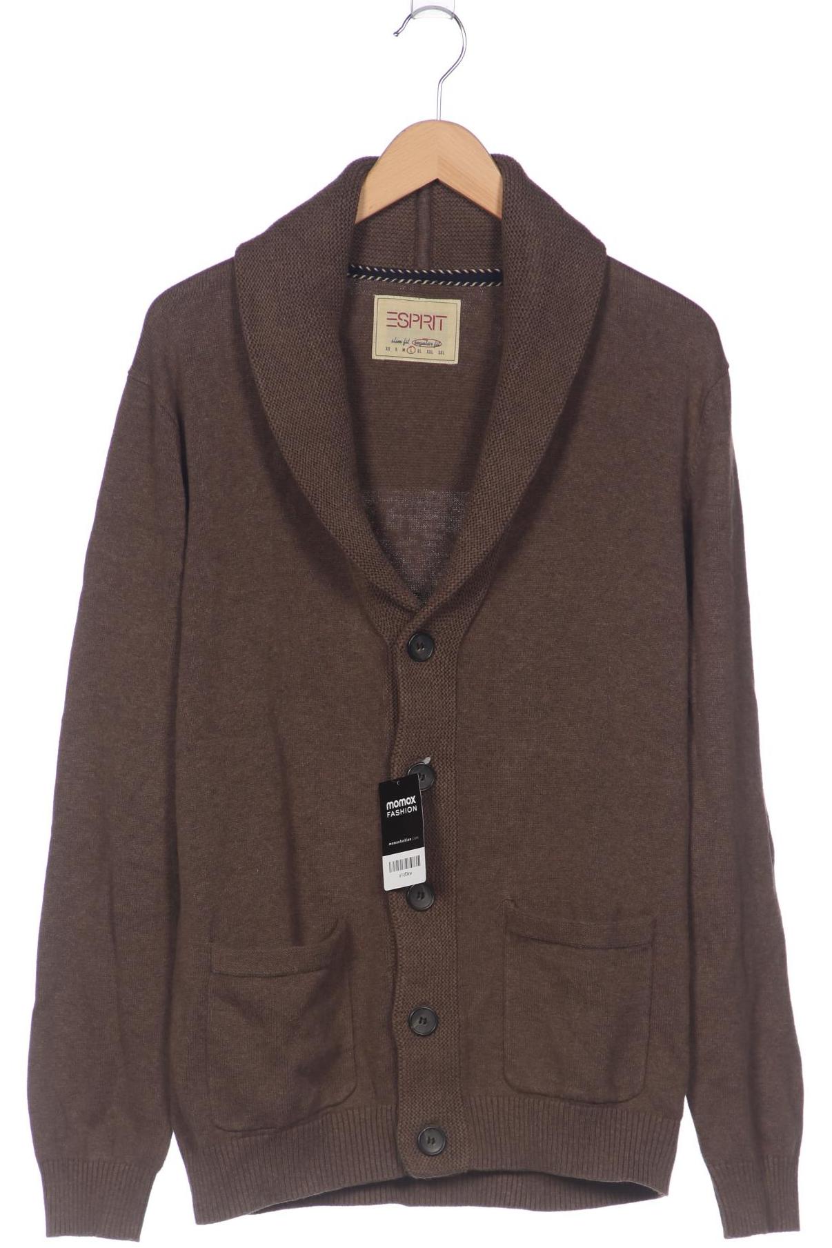 

Esprit Herren Strickjacke, braun, Gr. 52