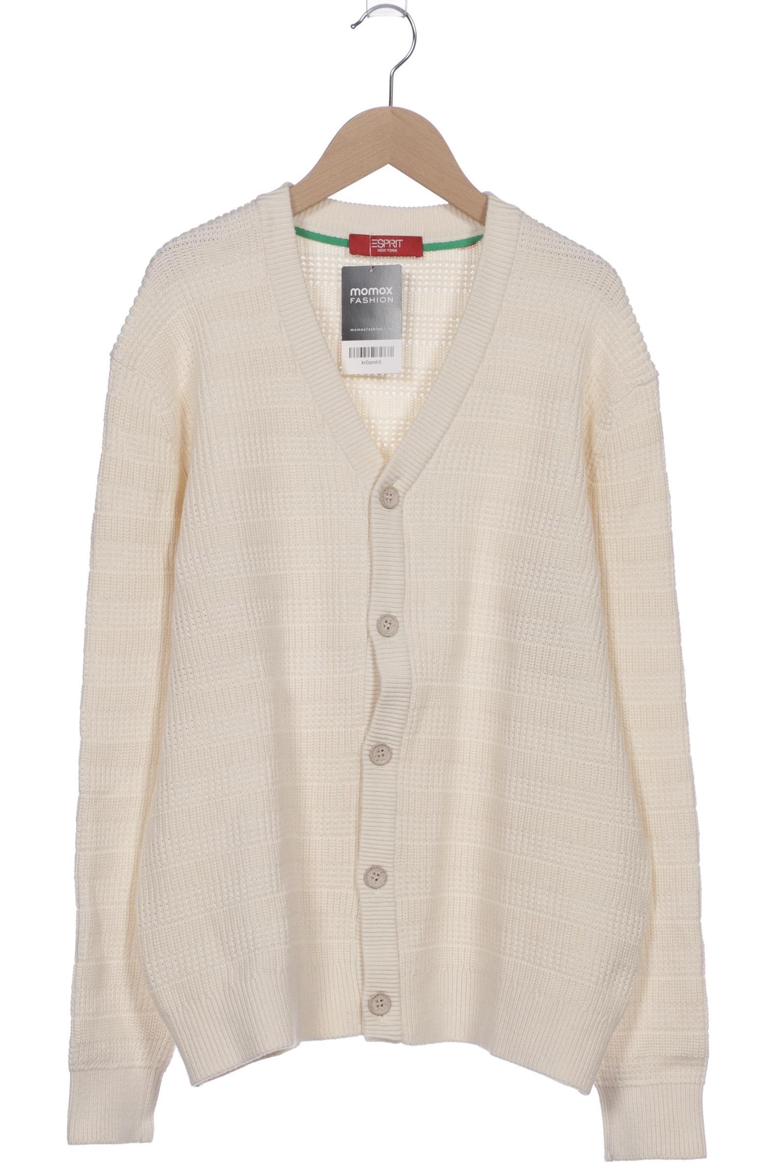 

Esprit Herren Strickjacke, weiß, Gr. 48