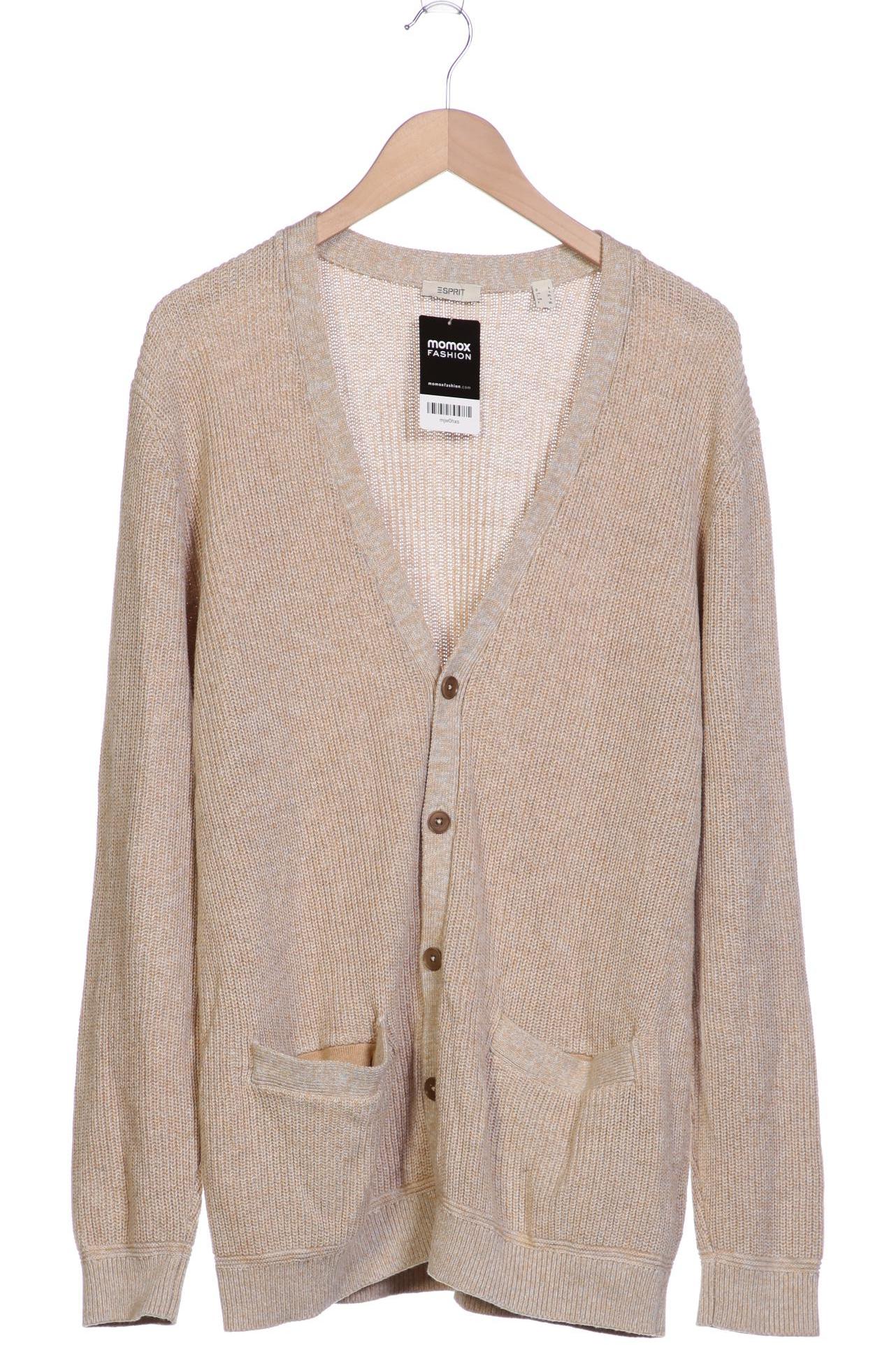 

Esprit Herren Strickjacke, beige, Gr. 52