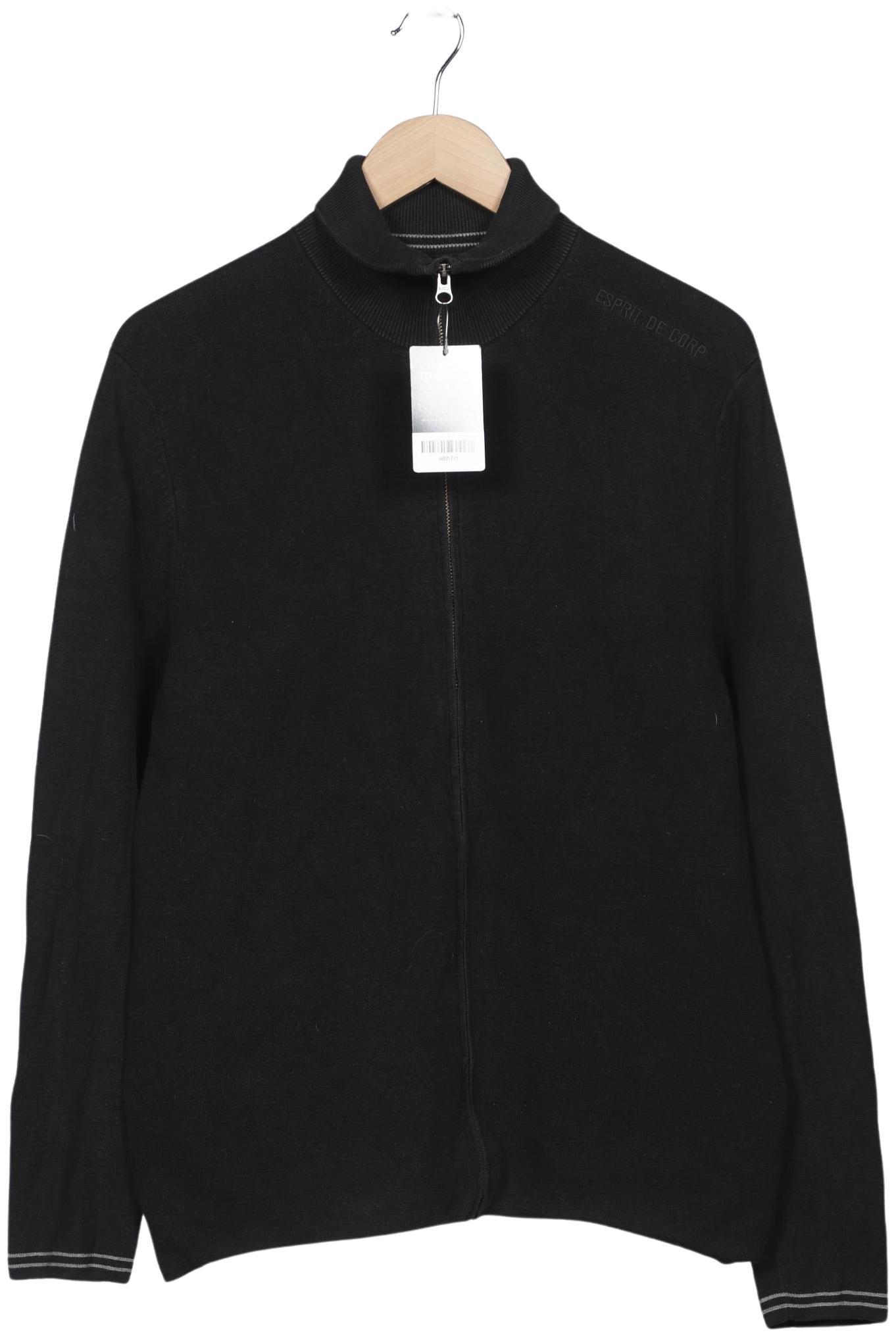

Esprit Herren Strickjacke, schwarz, Gr. 52