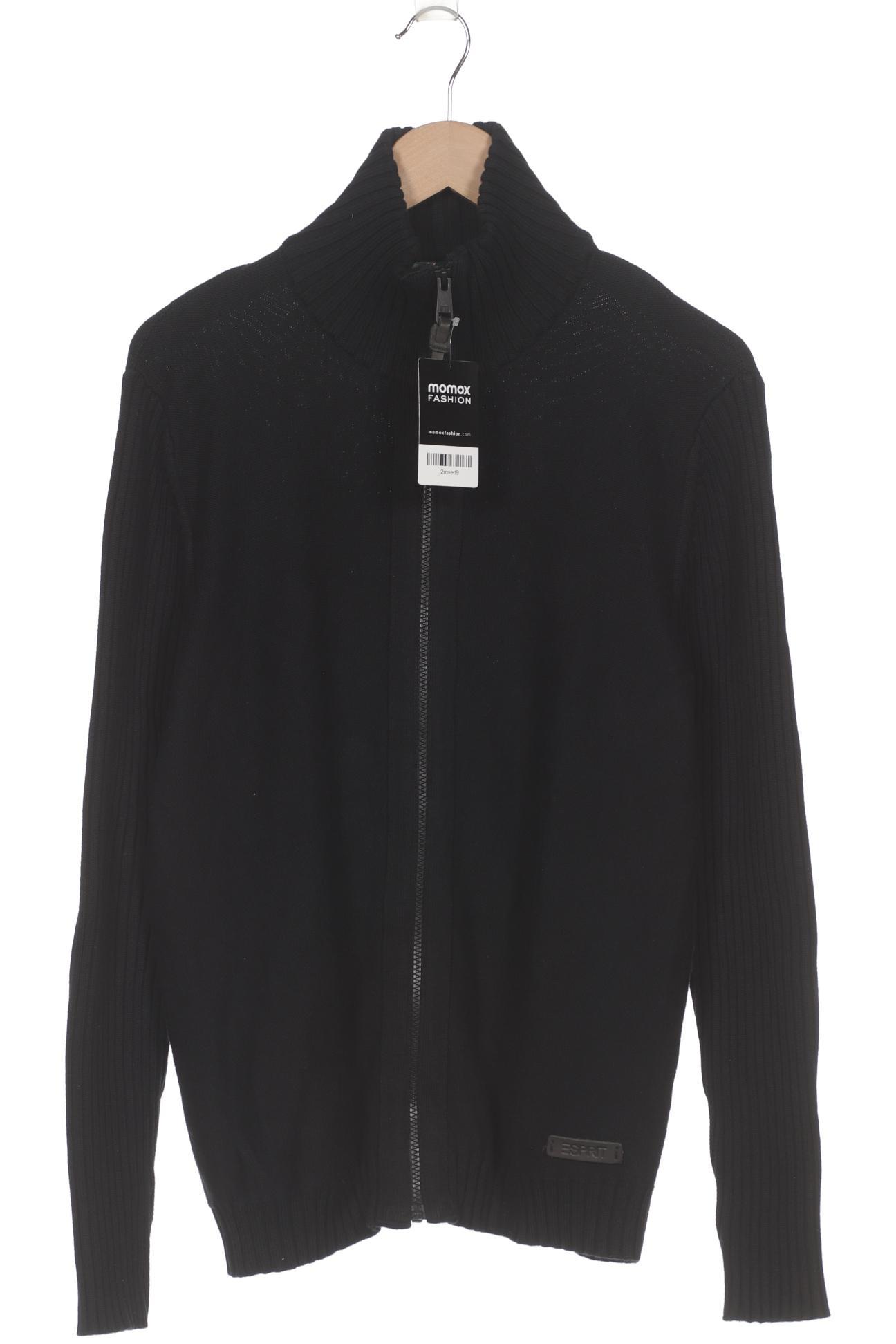 

Esprit Herren Strickjacke, schwarz, Gr. 48
