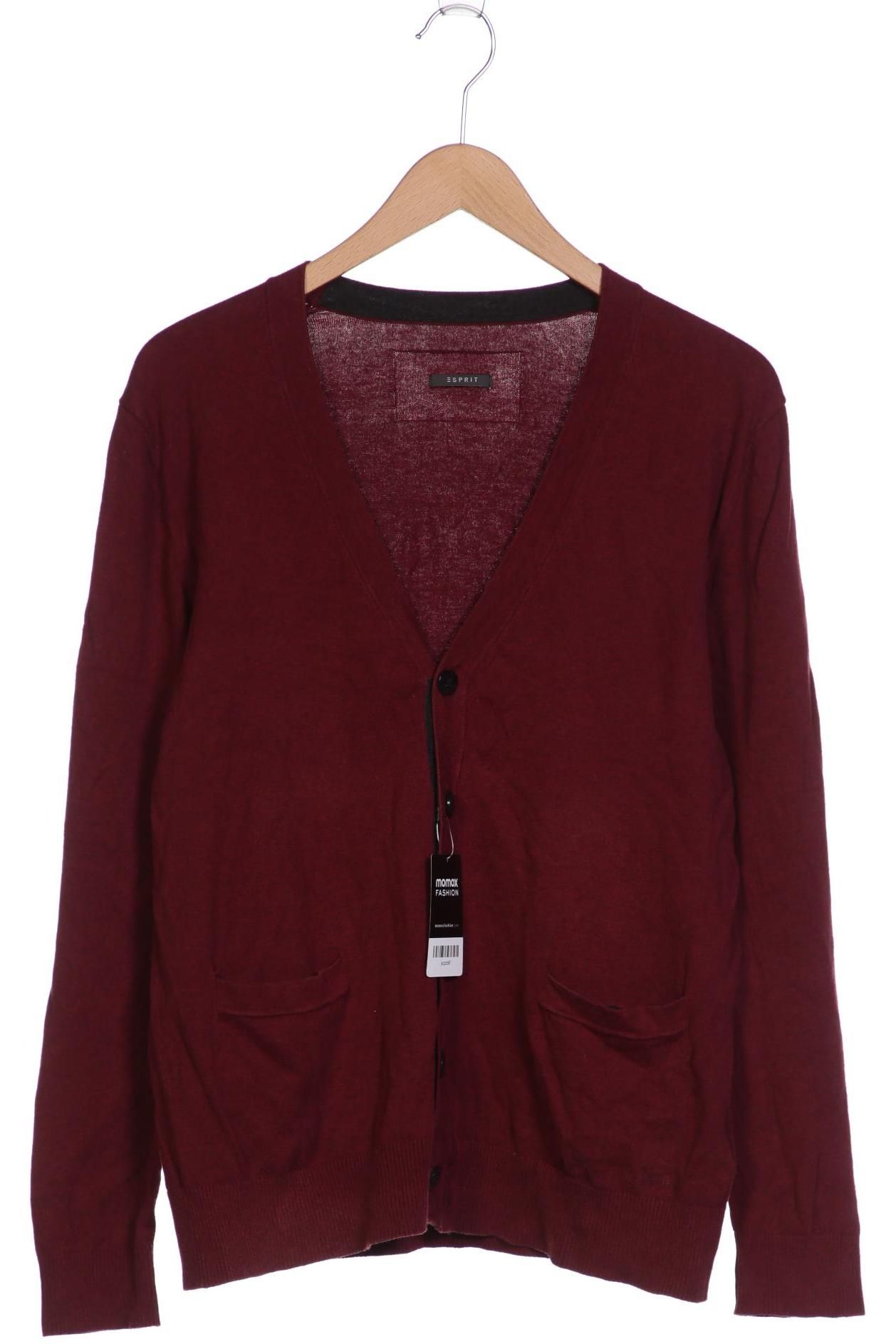

Esprit Herren Strickjacke, bordeaux, Gr. 52