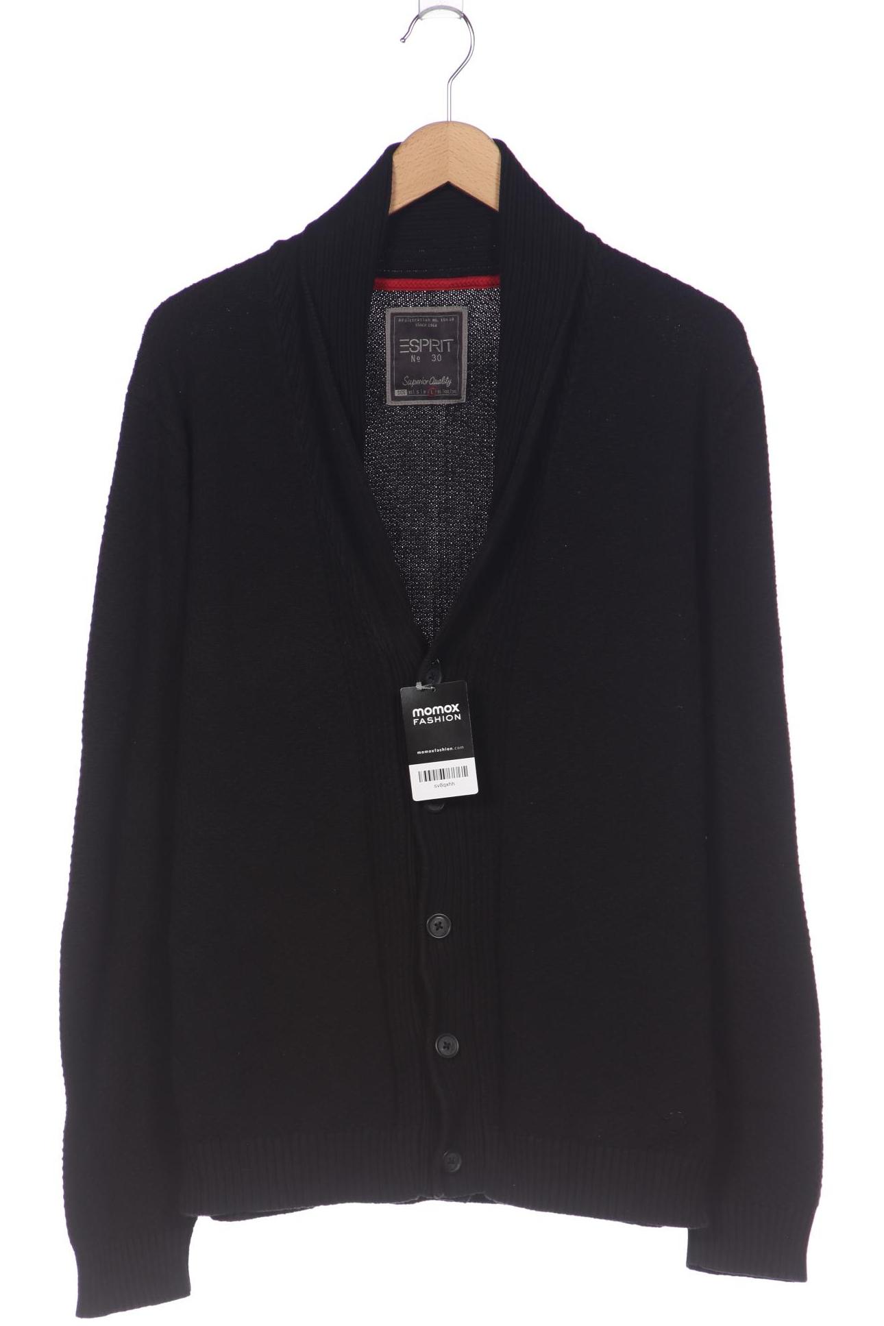 

Esprit Herren Strickjacke, schwarz, Gr. 52