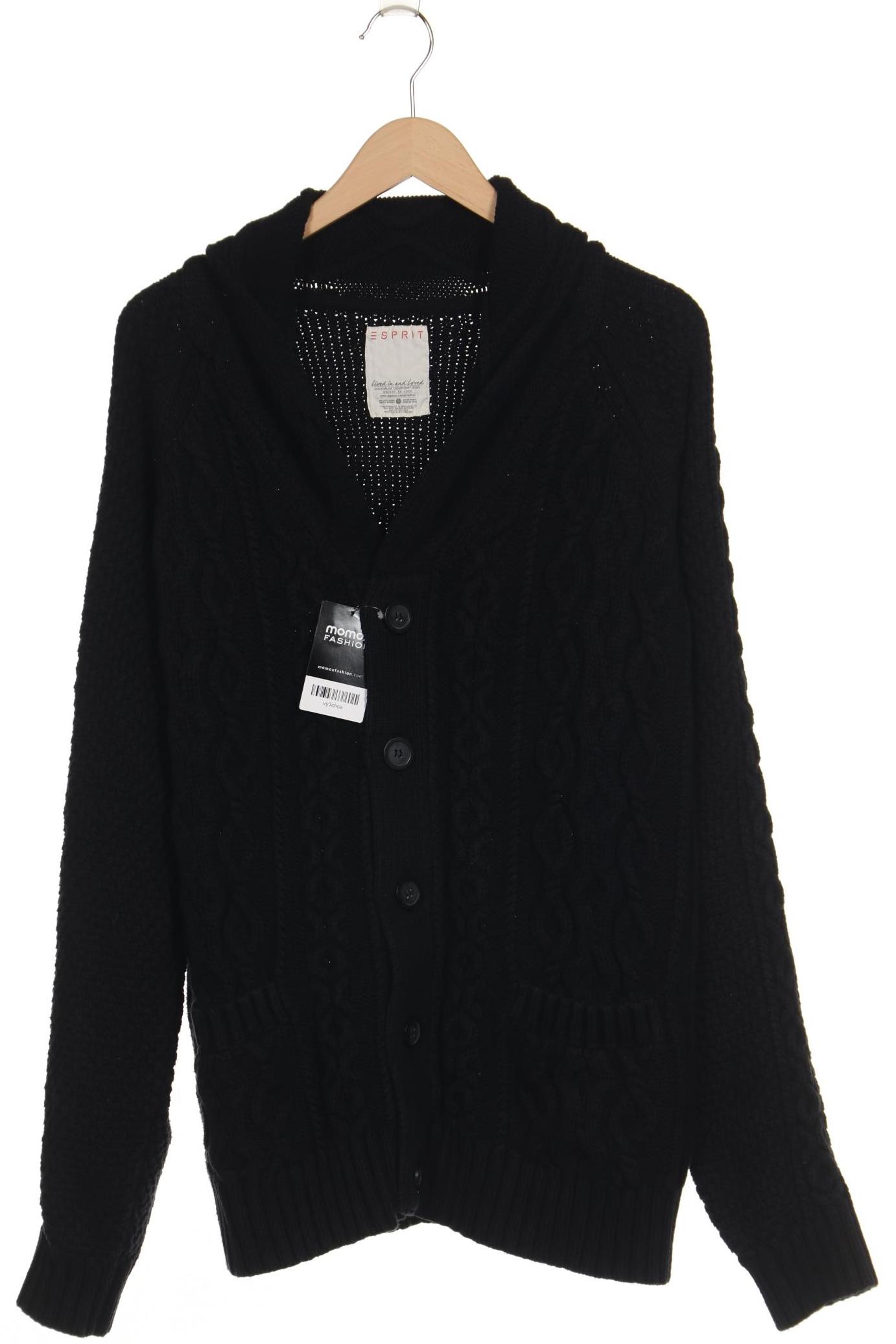

Esprit Herren Strickjacke, schwarz, Gr. 56
