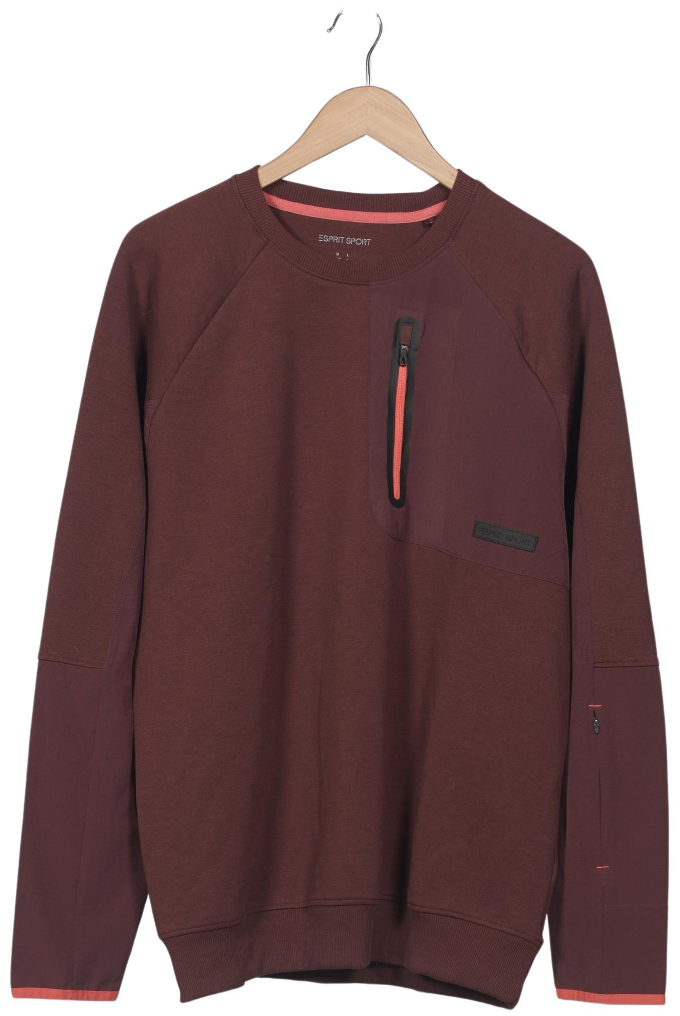 

Esprit Herren Sweatshirt, bordeaux, Gr. 52