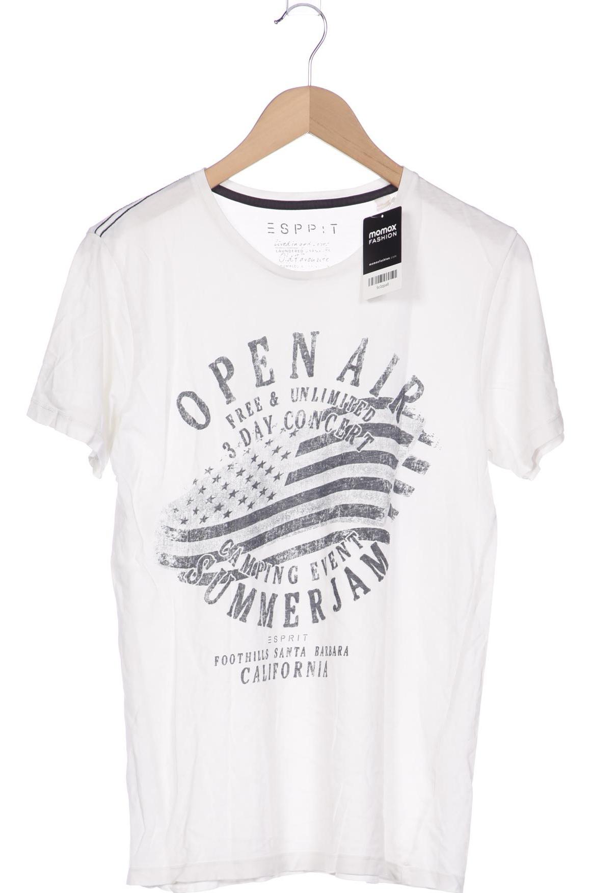

Esprit Herren T-Shirt, weiß, Gr. 48
