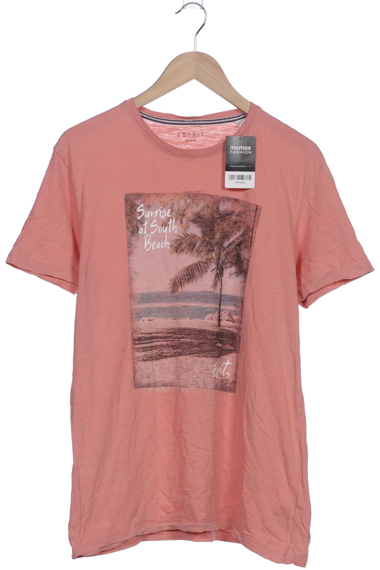 

Esprit Herren T-Shirt, pink, Gr. 52