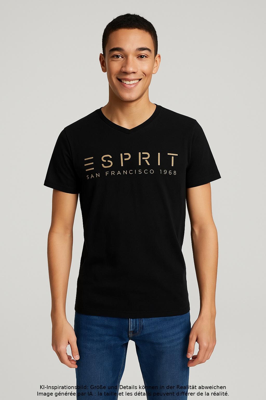 

Esprit Herren T-Shirt, schwarz, Gr. 42