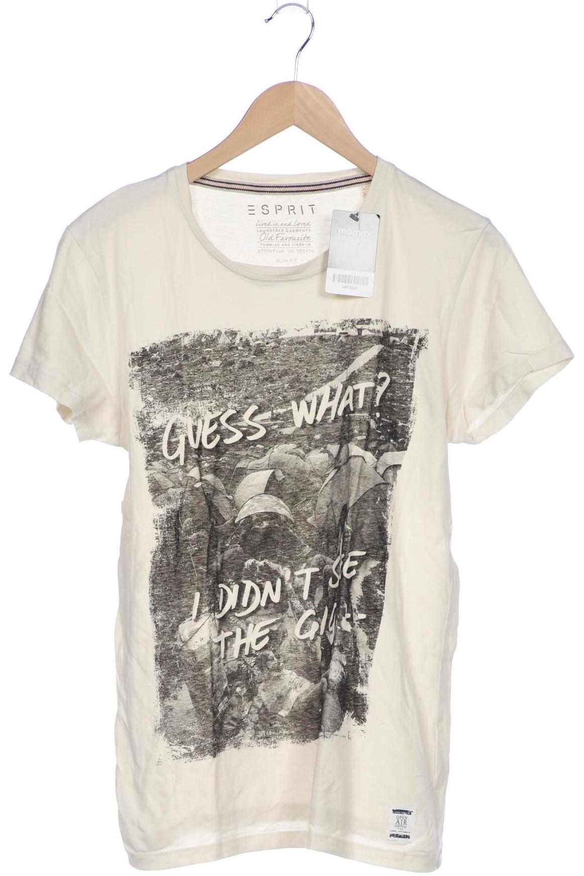 

Esprit Herren T-Shirt, cremeweiß, Gr. 48