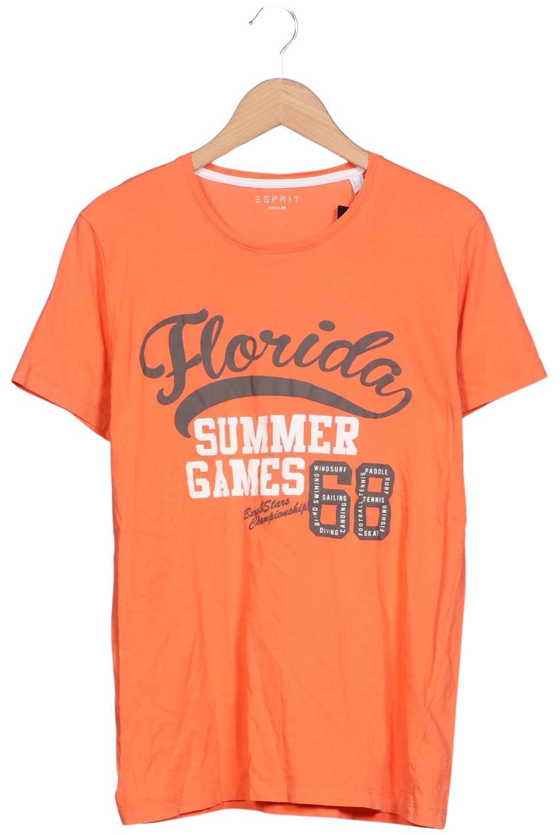 

Esprit Herren T-Shirt, orange, Gr. 48