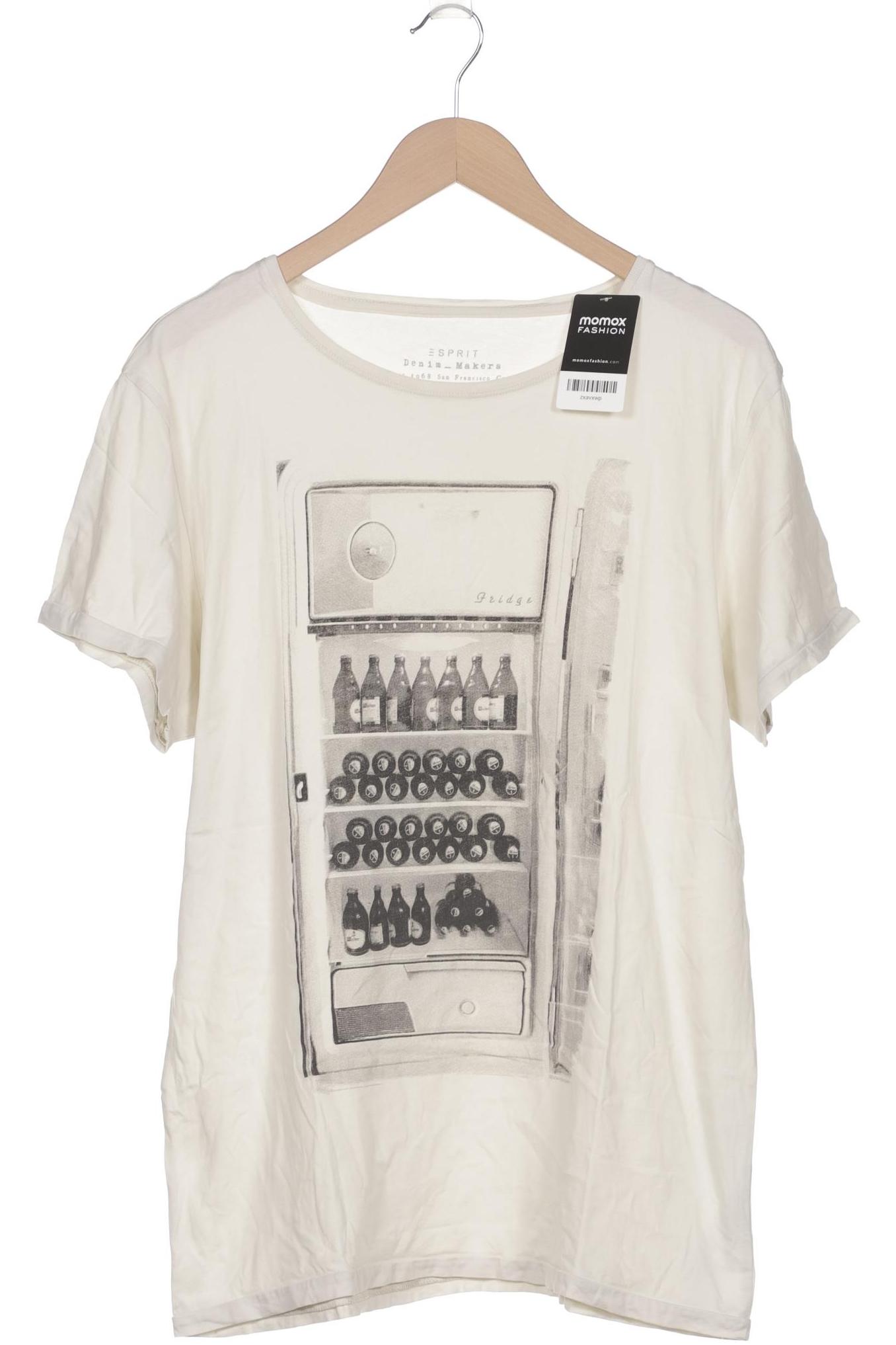 

Esprit Herren T-Shirt, cremeweiß, Gr. 54