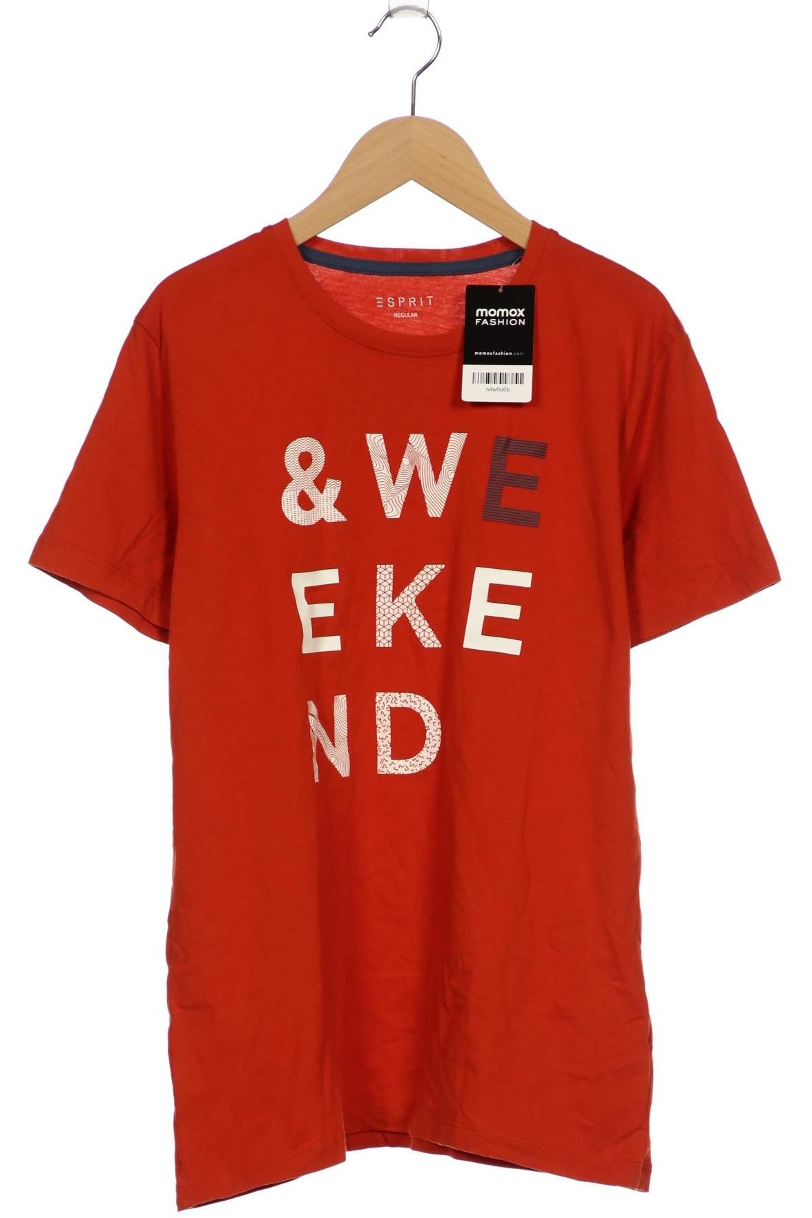 

Esprit Herren T-Shirt, orange, Gr. 46