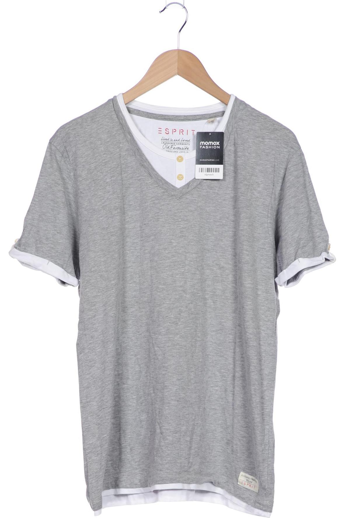 

Esprit Herren T-Shirt, grau, Gr. 52