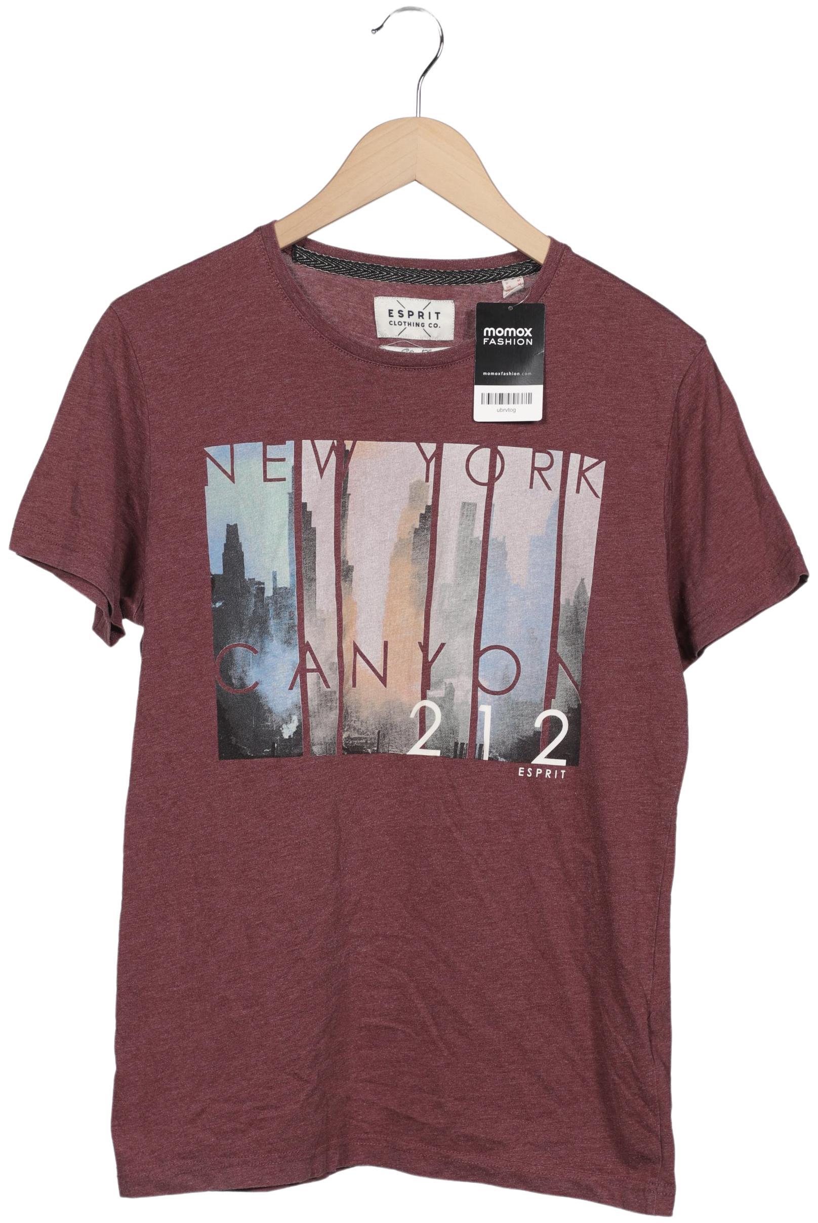 

Esprit Herren T-Shirt, bordeaux, Gr. 48