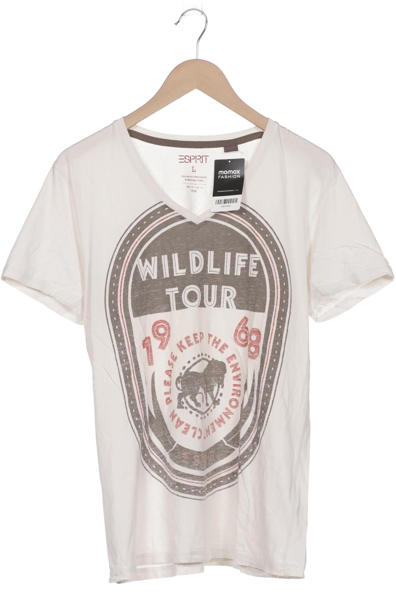 

Esprit Herren T-Shirt, cremeweiß, Gr. 52