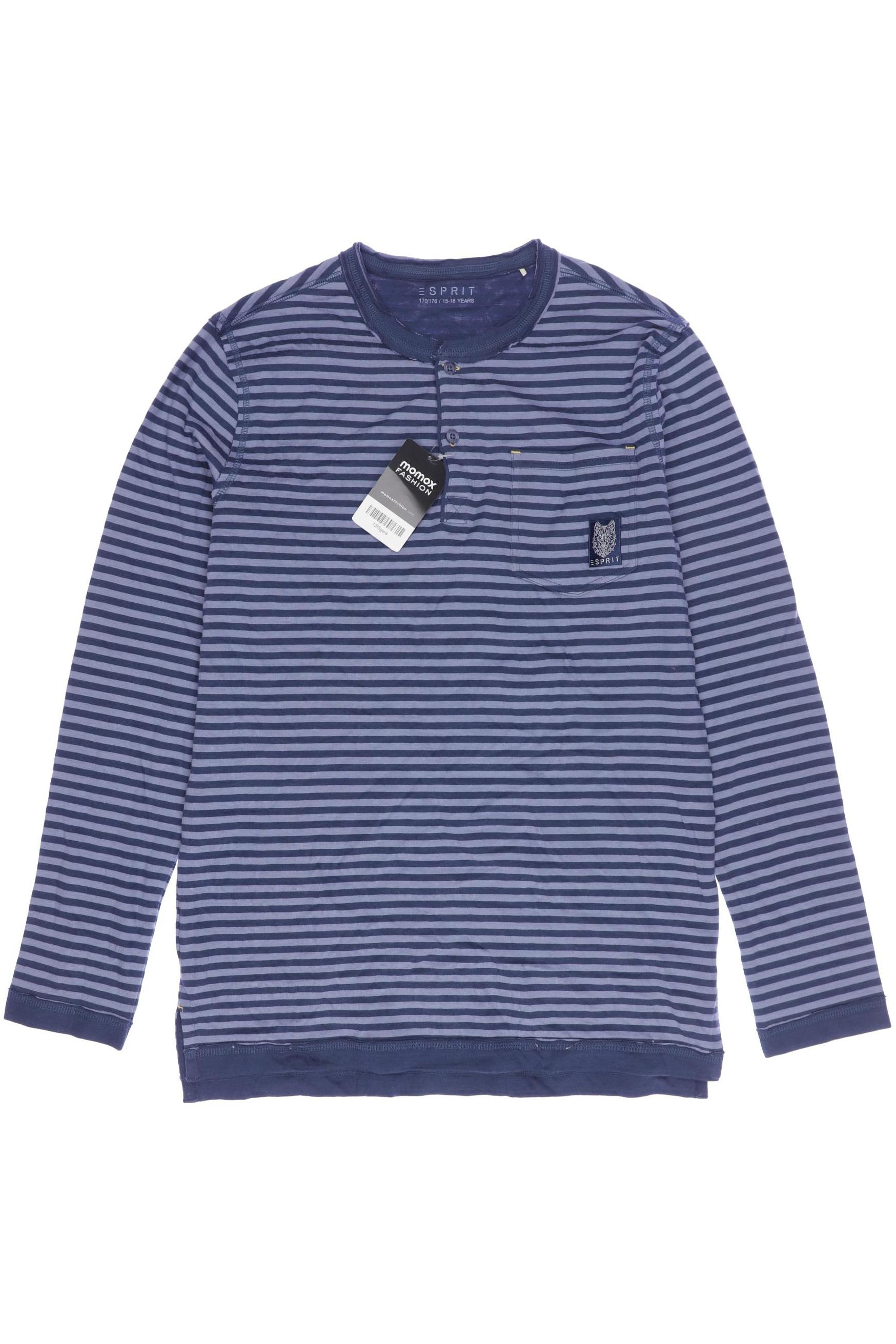 

Esprit Herren Langarmshirt, blau, Gr. 170