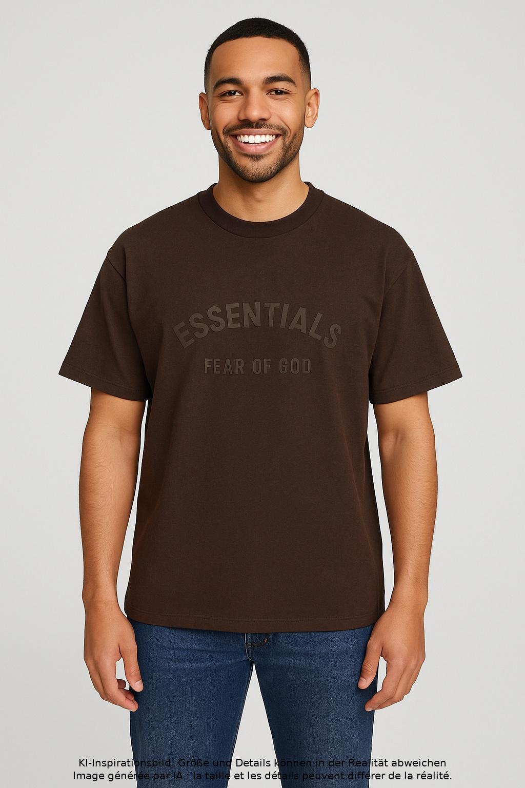 Thumbnail - Essentials Fear of God Herren T-Shirt, braun, Gr. 46