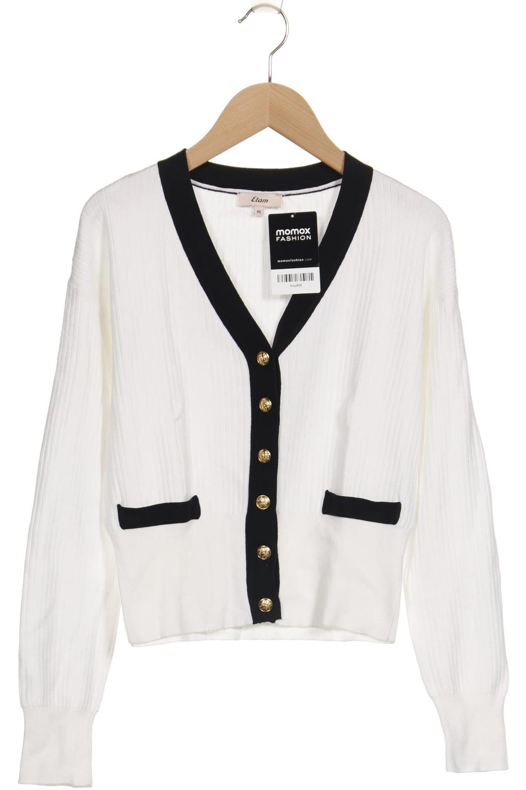 

etam Damen Strickjacke, weiß, Gr. 34