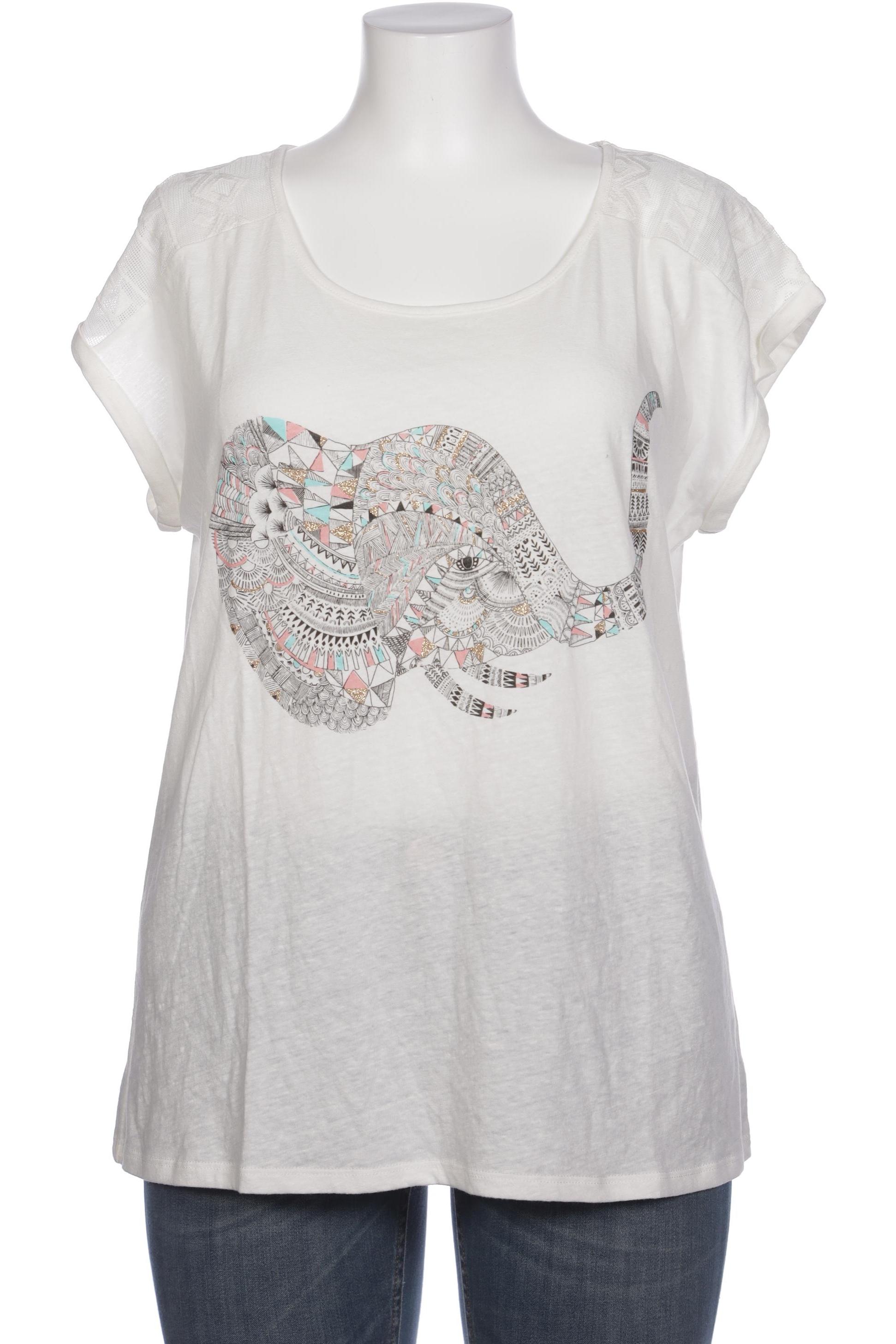 

etam Damen T-Shirt, weiß, Gr. 44