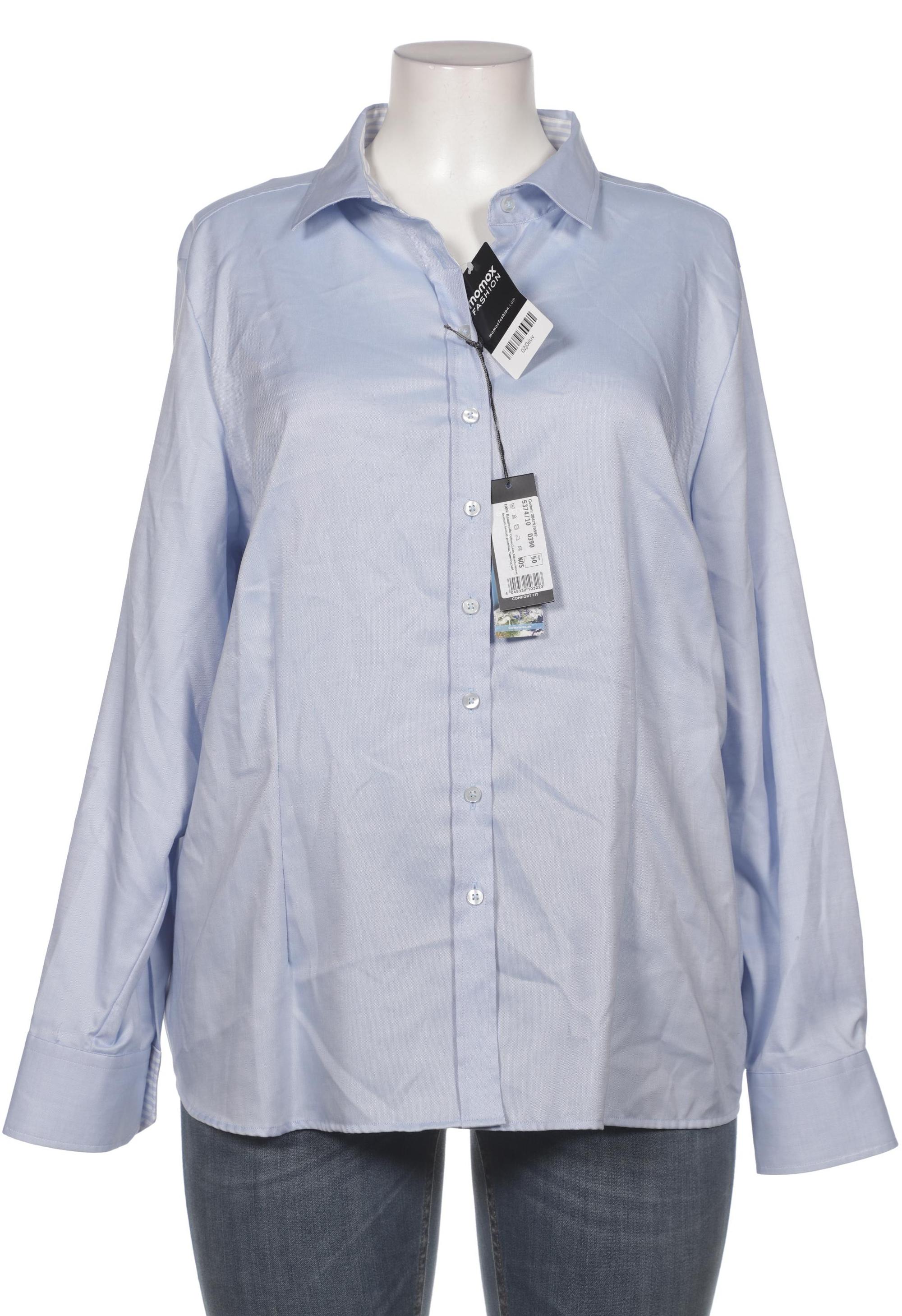 

eterna Damen Bluse, blau, Gr. 50