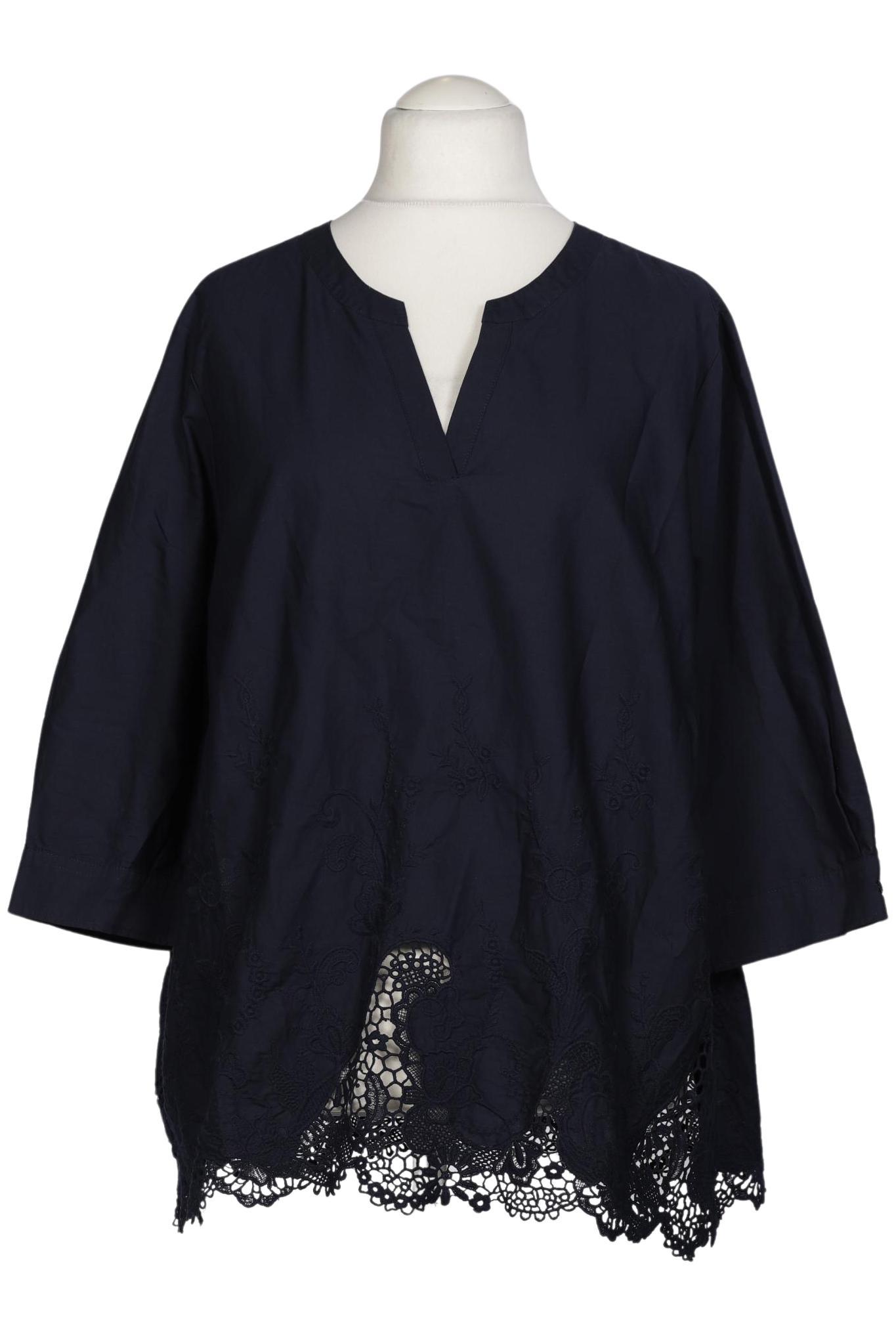 

eterna Damen Bluse, marineblau, Gr. 50