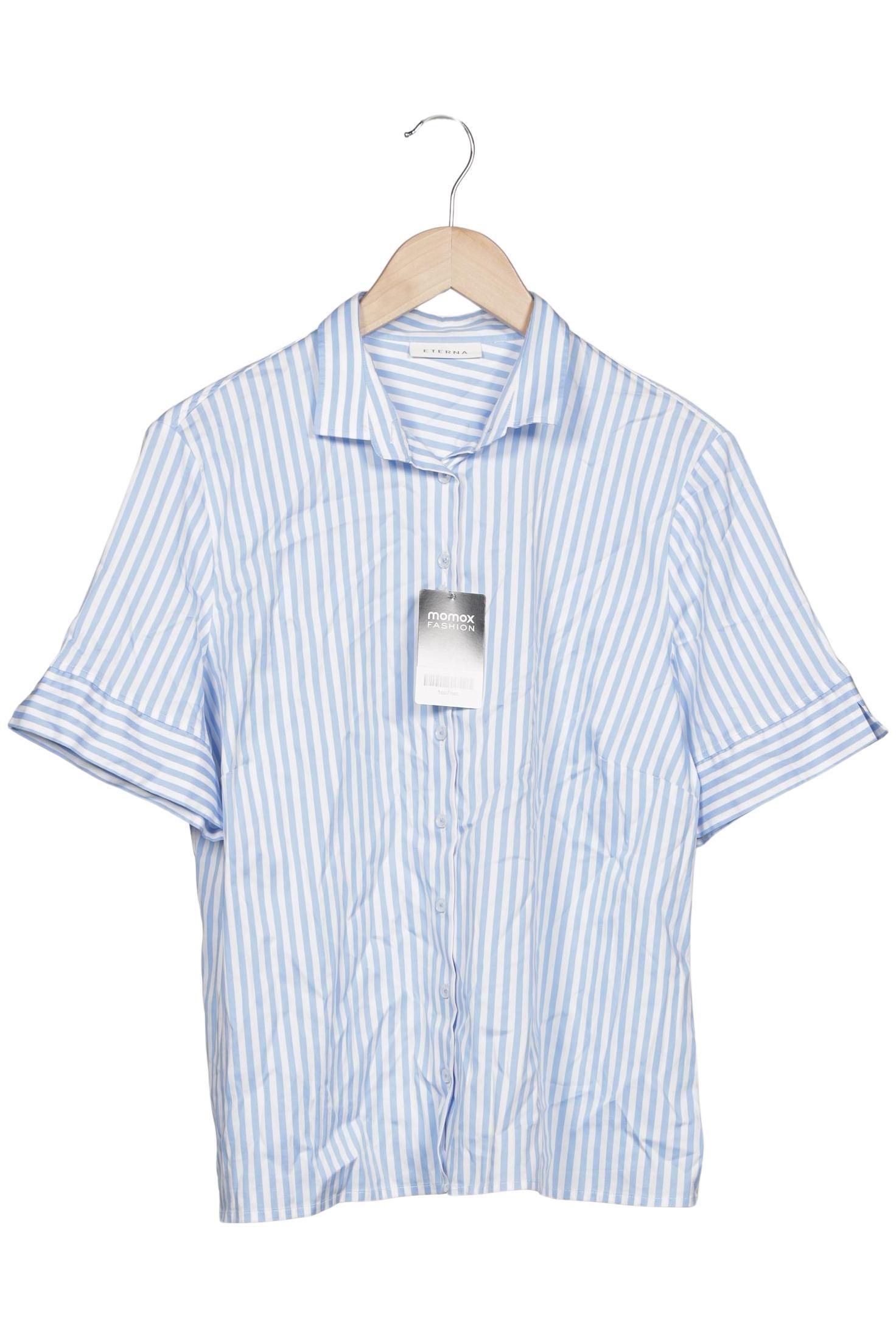 

eterna Damen Bluse, blau, Gr. 46