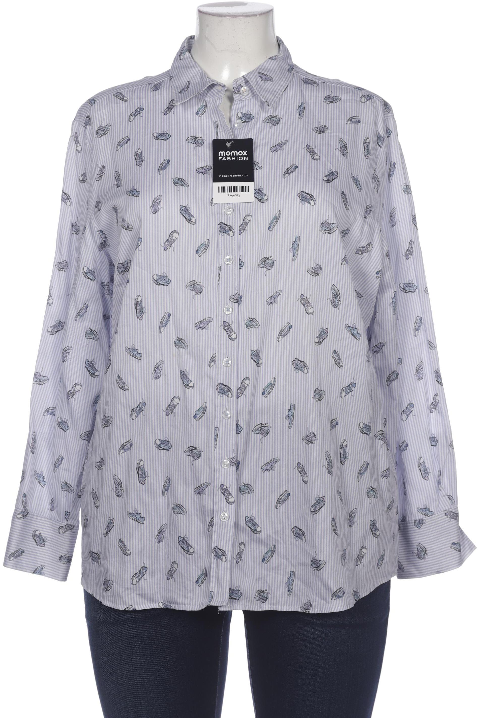 

eterna Damen Bluse, blau, Gr. 48