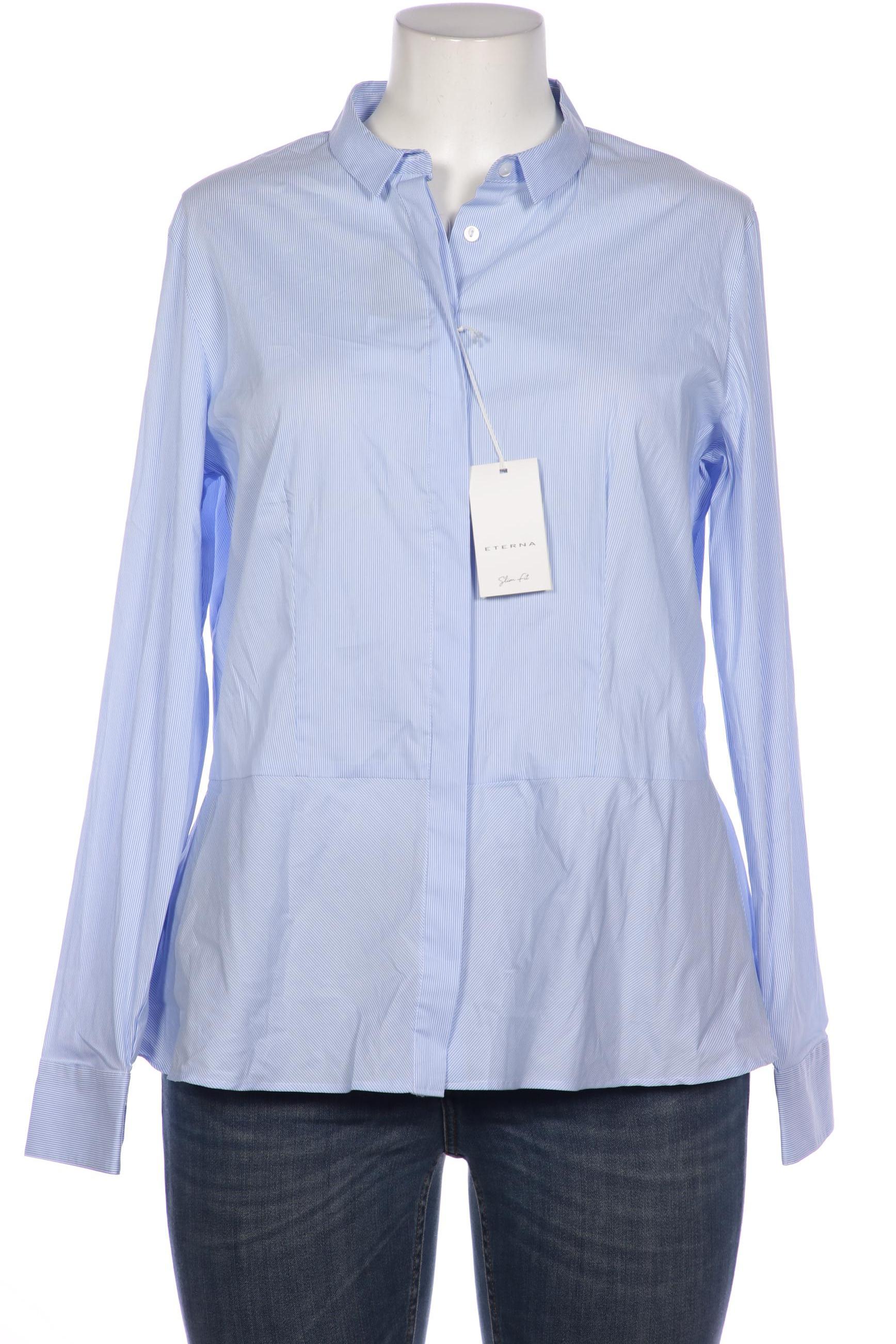 

eterna Damen Bluse, blau, Gr. 44