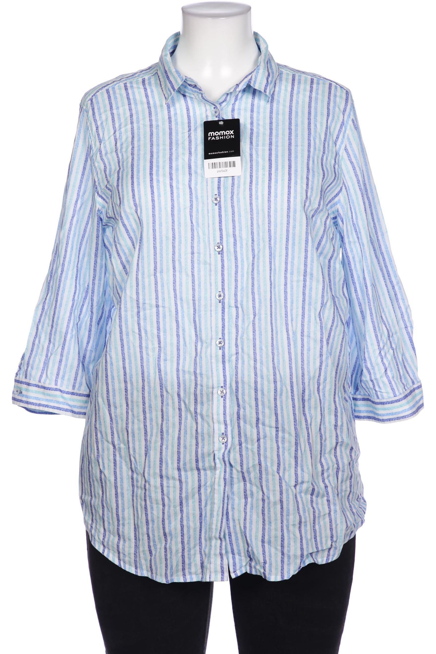

eterna Damen Bluse, blau, Gr. 48