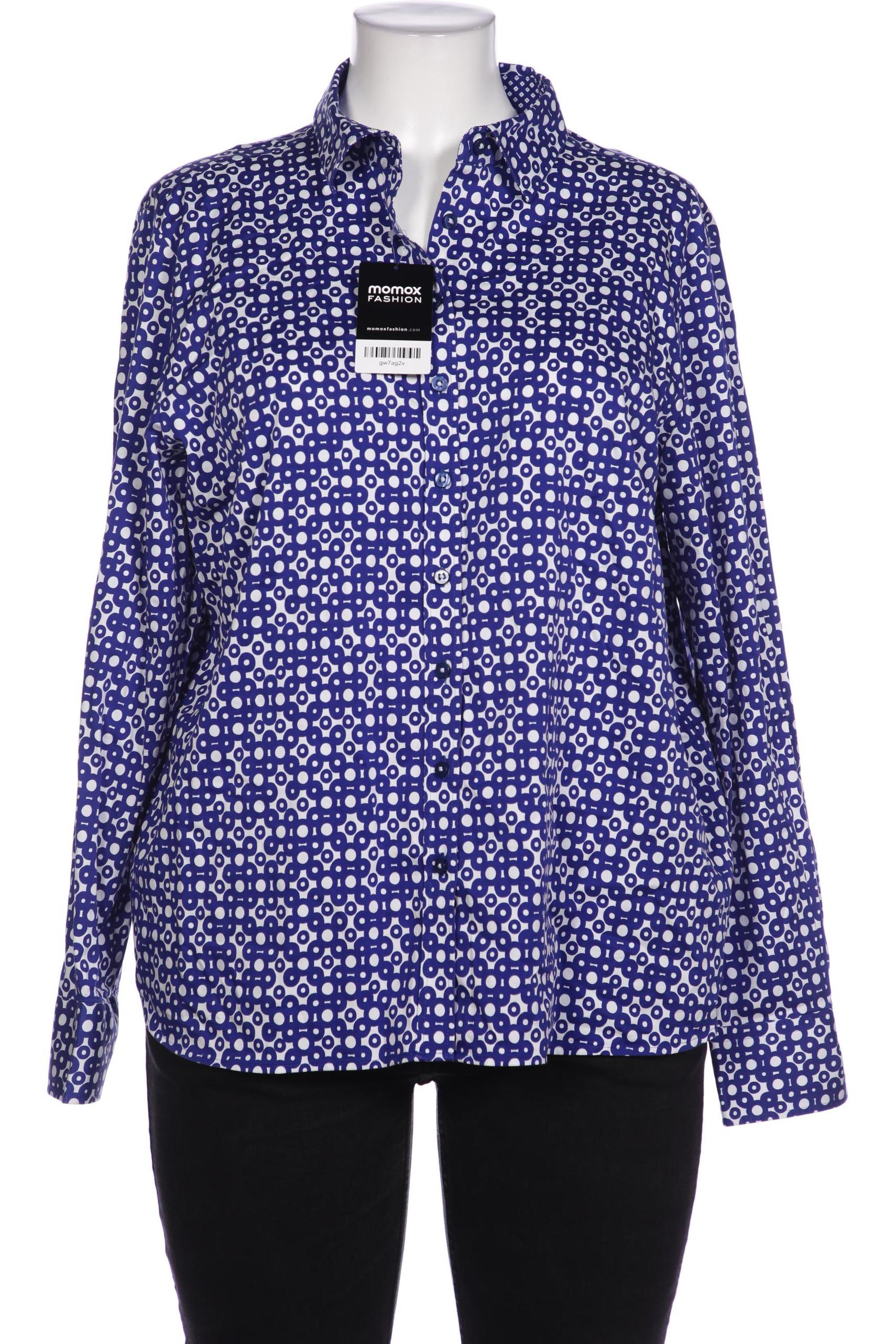 

eterna Damen Bluse, blau, Gr. 48