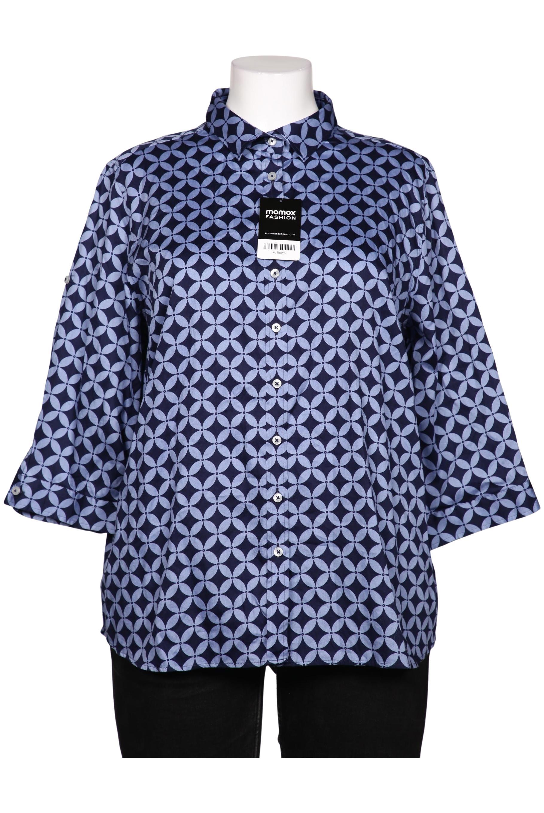

eterna Damen Bluse, blau, Gr. 48