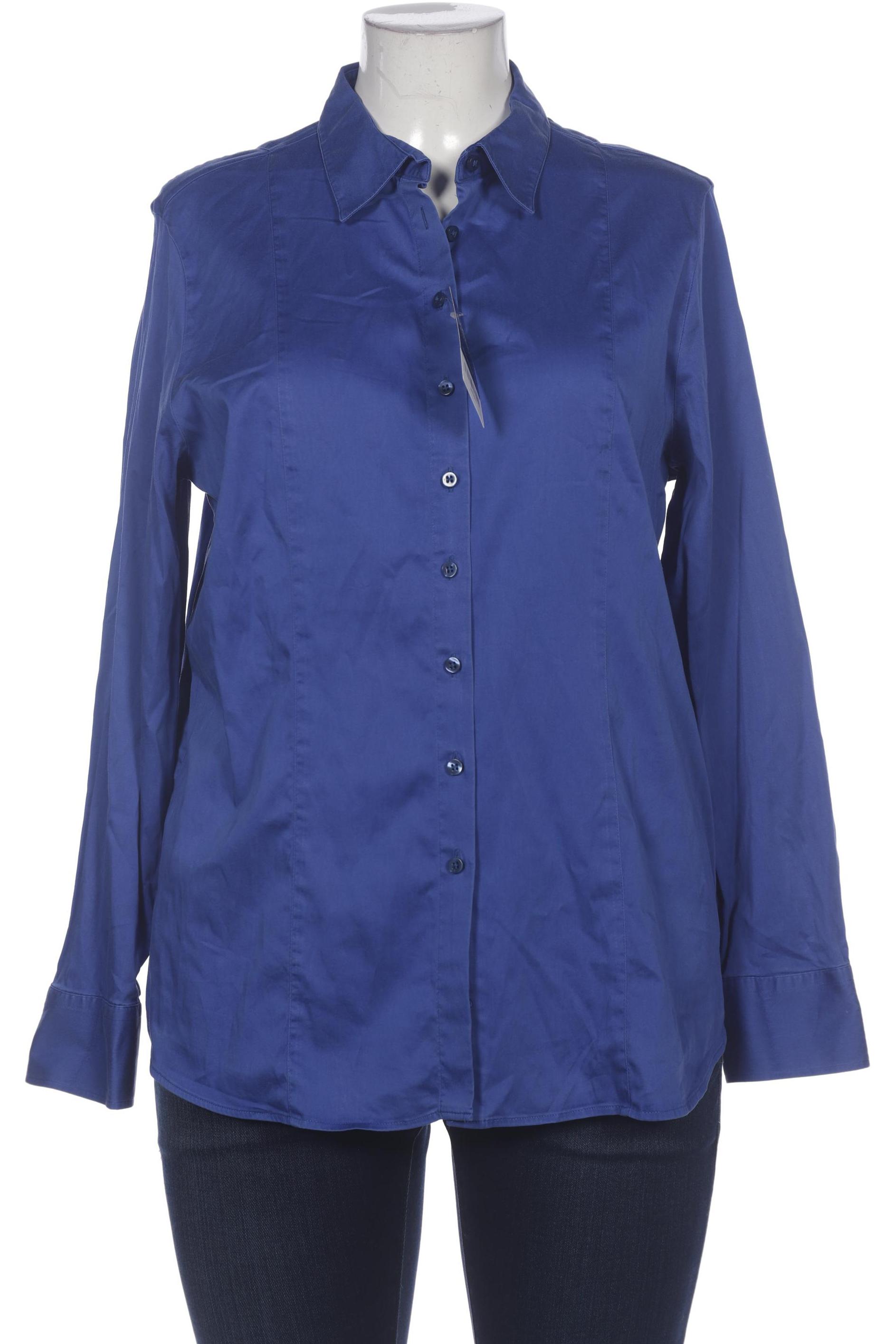 

eterna Damen Bluse, blau, Gr. 48