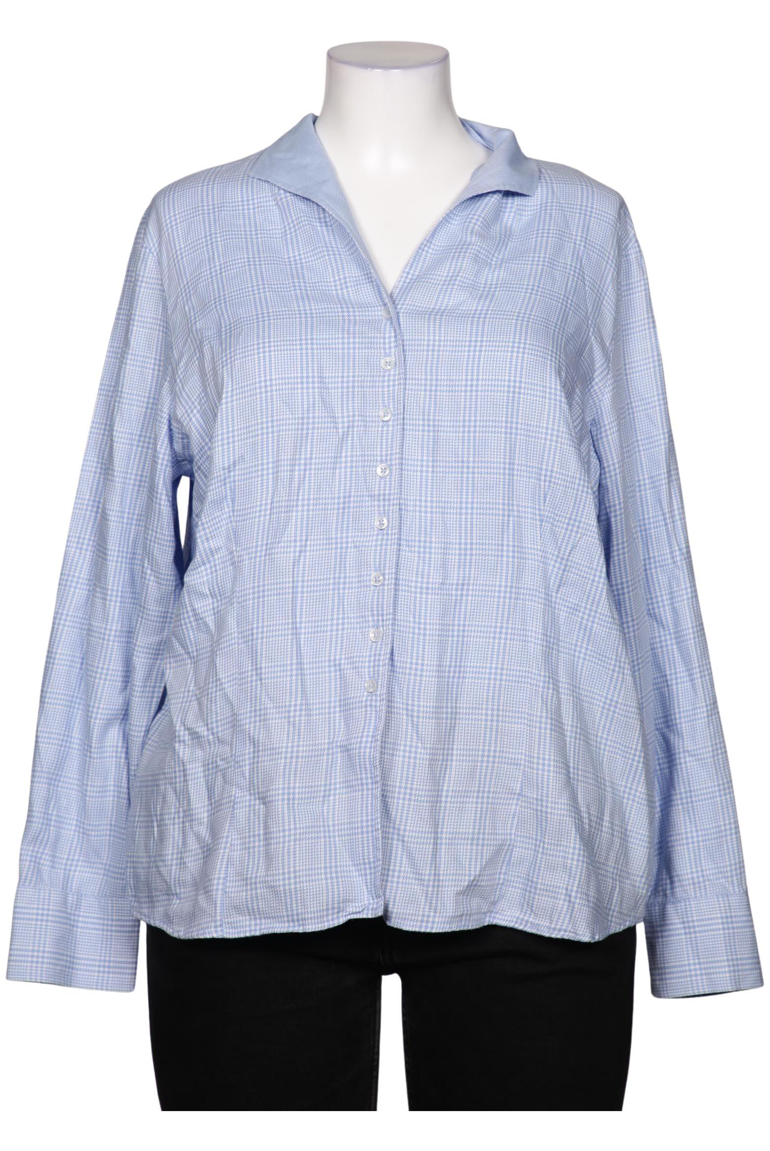 

eterna Damen Bluse, blau, Gr. 48