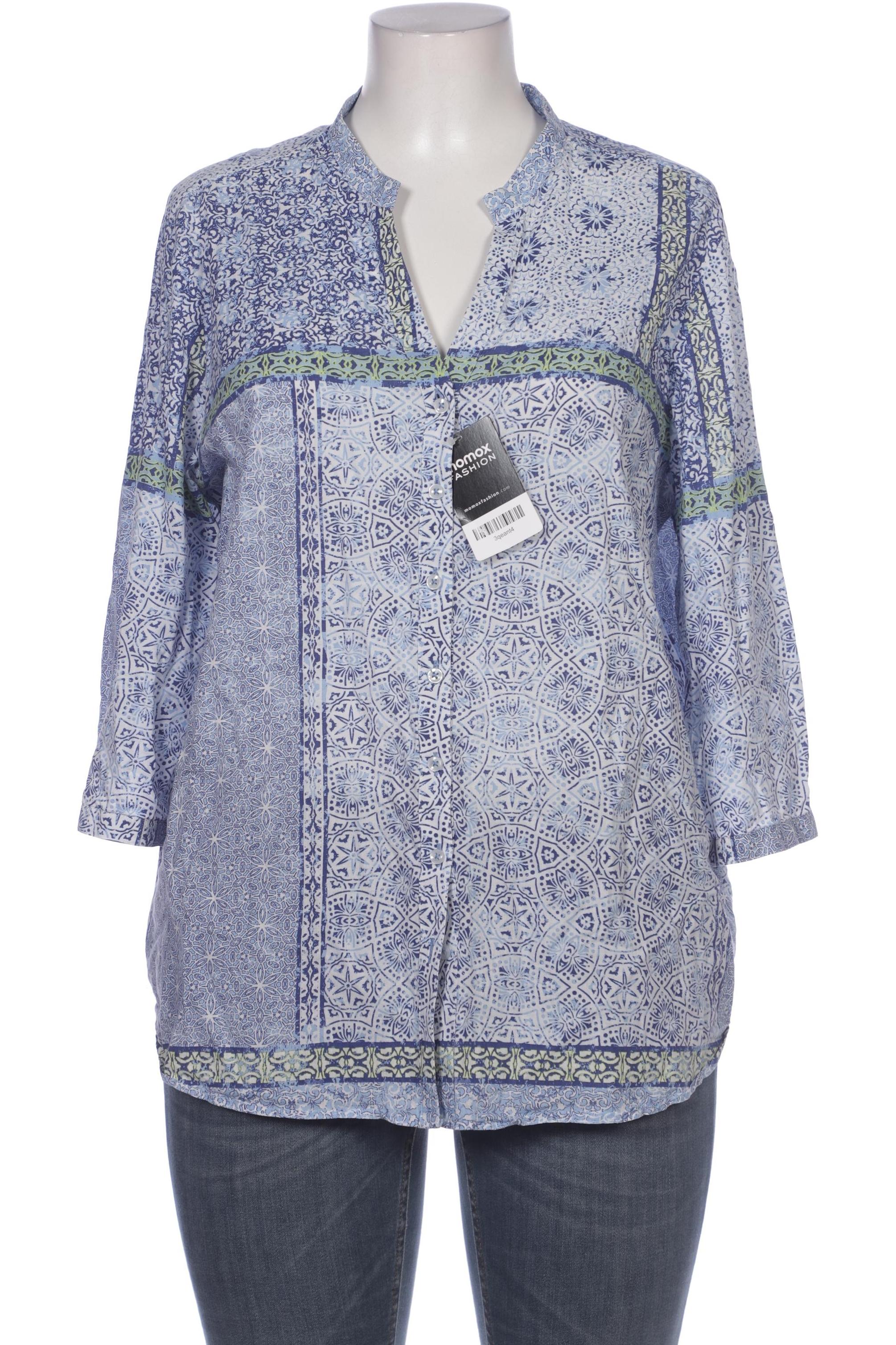 

eterna Damen Bluse, blau, Gr. 48