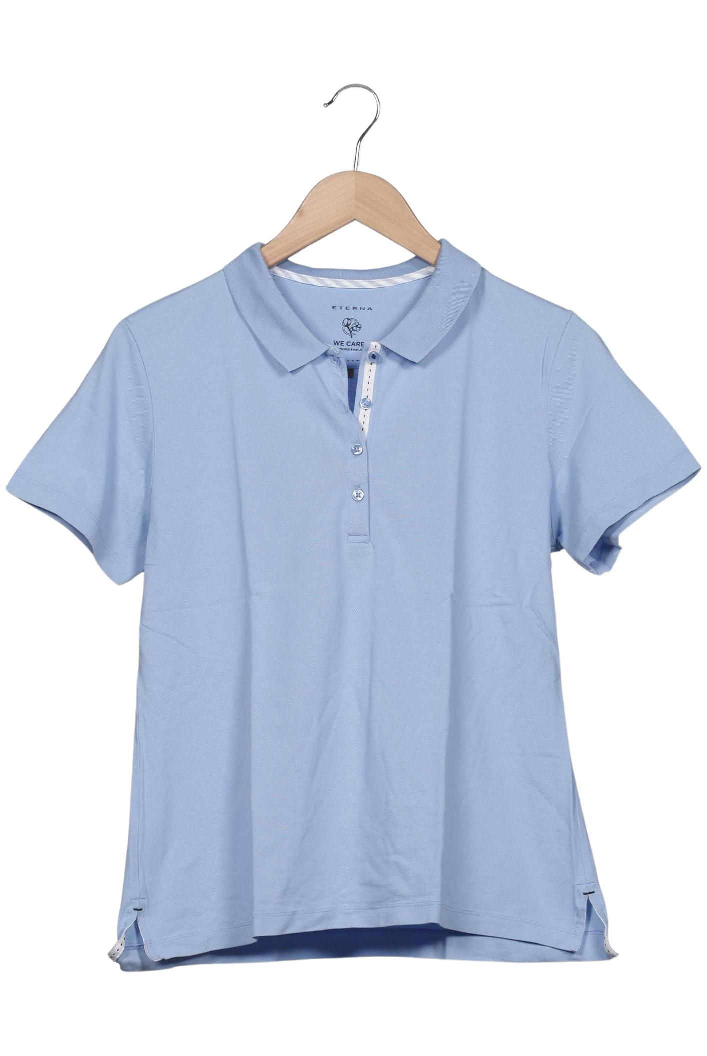

eterna Damen Poloshirt, hellblau, Gr. 40