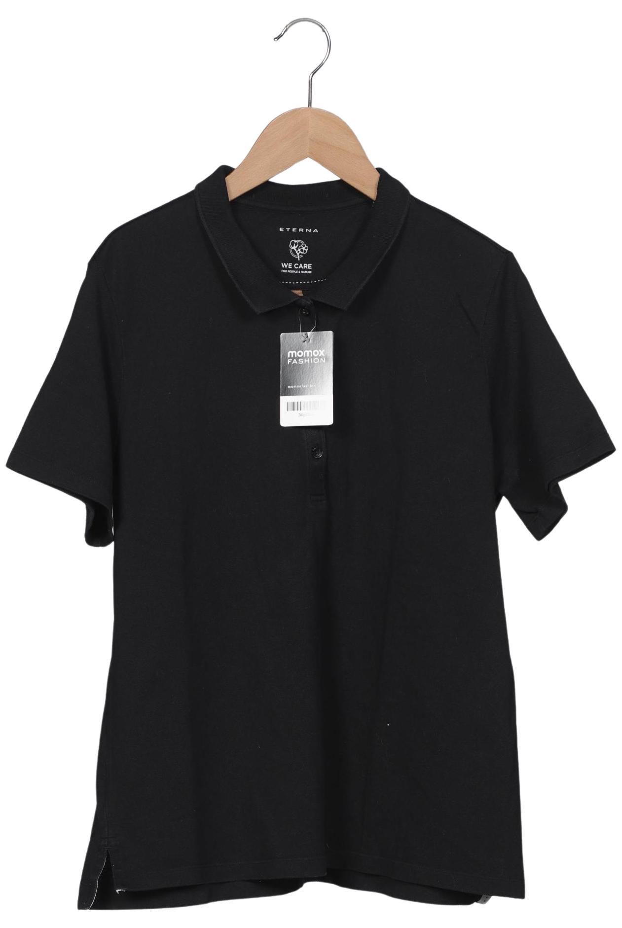 

eterna Damen Poloshirt, schwarz, Gr. 42