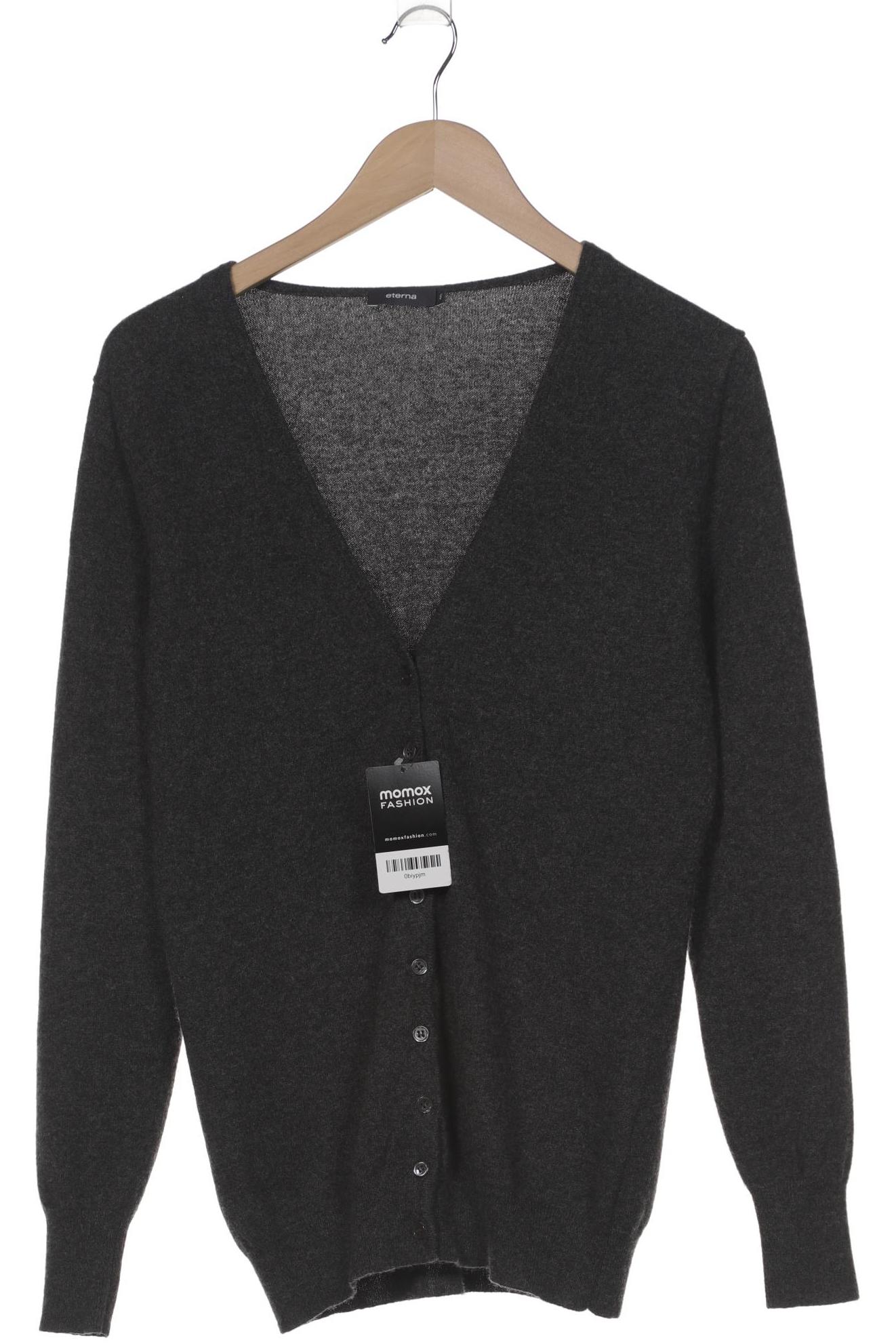 

eterna Damen Strickjacke, grau, Gr. 40