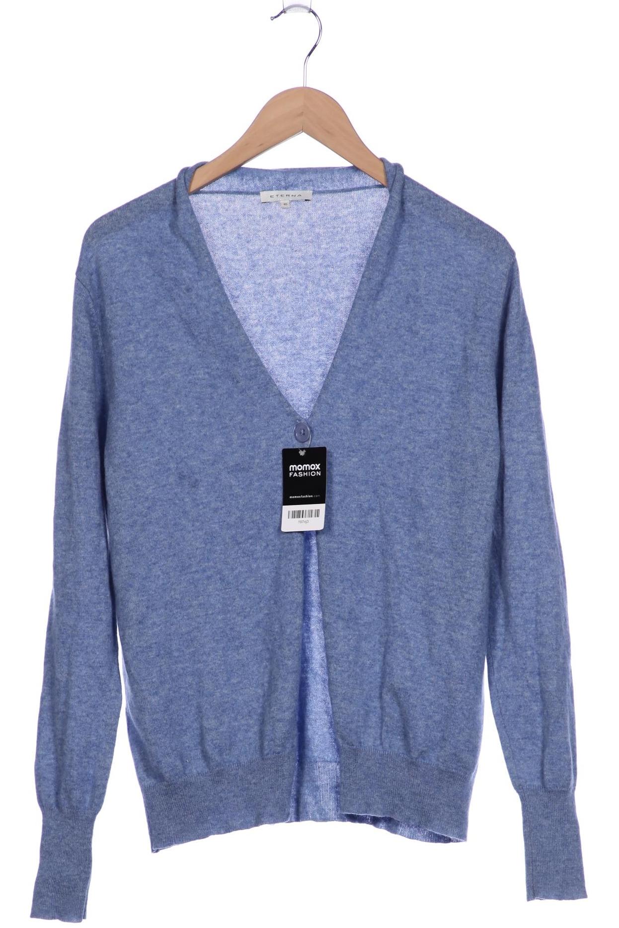 

eterna Damen Strickjacke, blau, Gr. 40